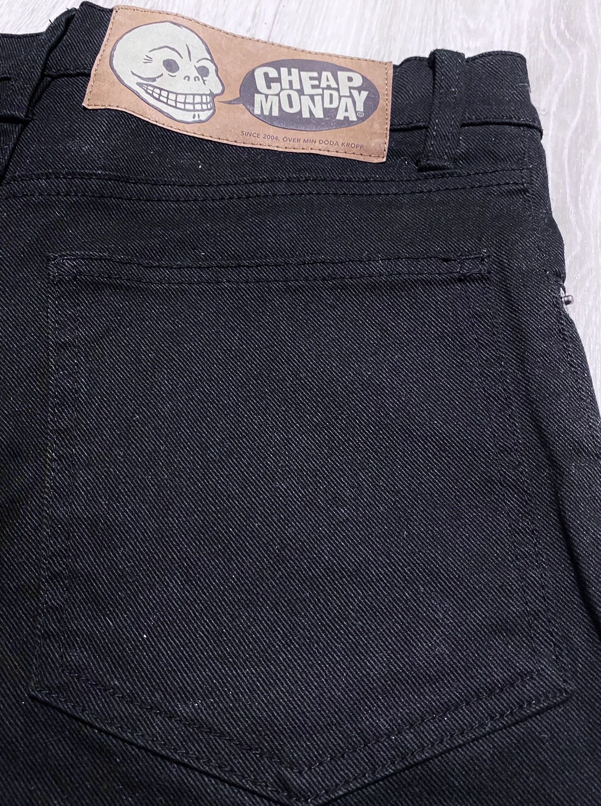 Cheap Monday Women’s Cheap Monday Tight Fit 5643 Od Black Jeans Denim Size 28" / US 6 / IT 42 - 22 Thumbnail