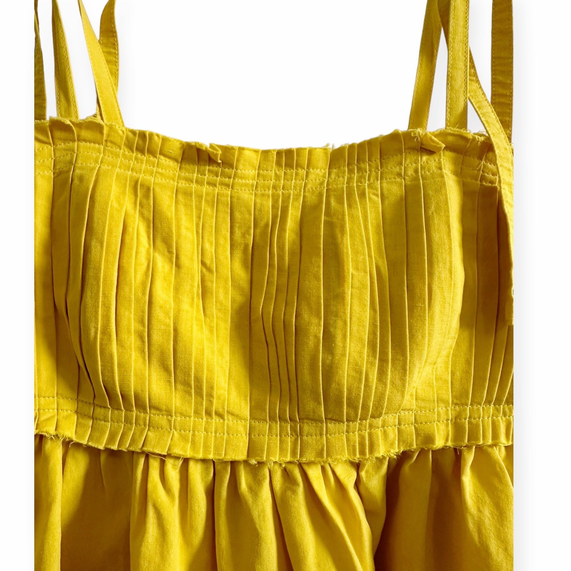 Ulla Johnson Ulla Johnson Laetitia Tie Strap Cotton & Linen Blend Midi Dr Size XS / US 0-2 / IT 36-38 - 11 Thumbnail