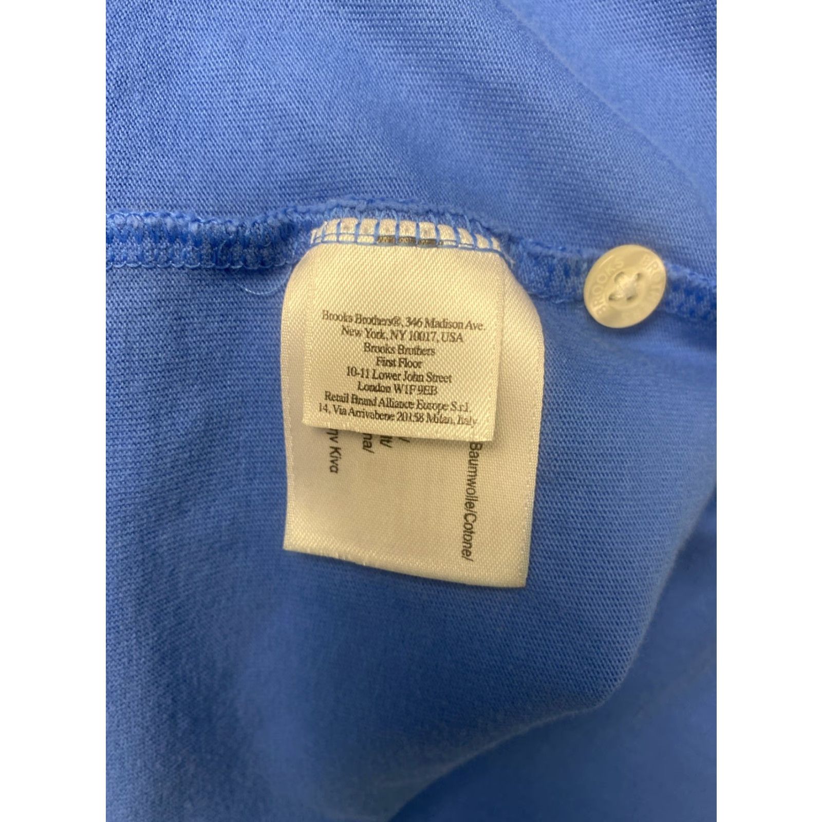 Brooks Brothers Brooks Brothers Polo Shirt L Regular Fit Light Blue Short Sleeve 100% Cotton Mens Size US L / EU 52-54 / 3 - 7 Thumbnail
