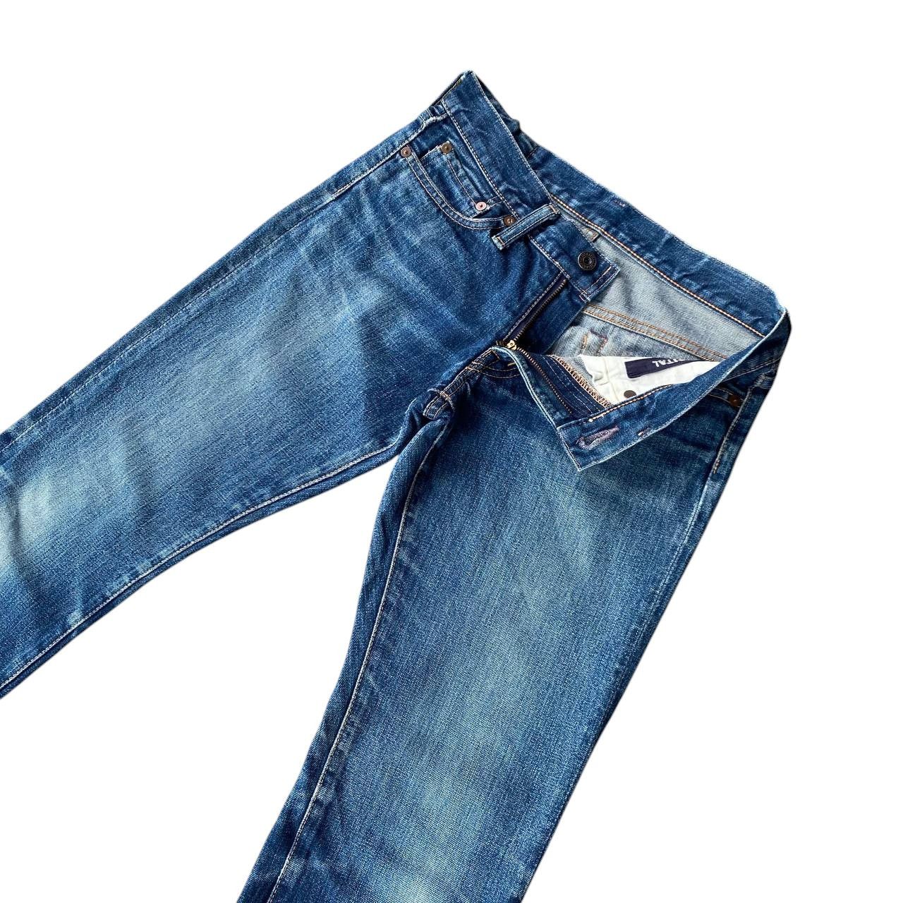 Kapital VINTAGE KAPITAL BY KIRO HIRATA FADED BLUE LOWRISE SLIMFIT Size US 28 / EU 44 - 8 Thumbnail