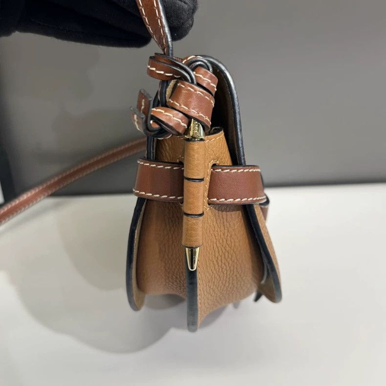 Loewe LOEWE size os Mini saddle bag caramel color Size ONE SIZE - 2 Thumbnail