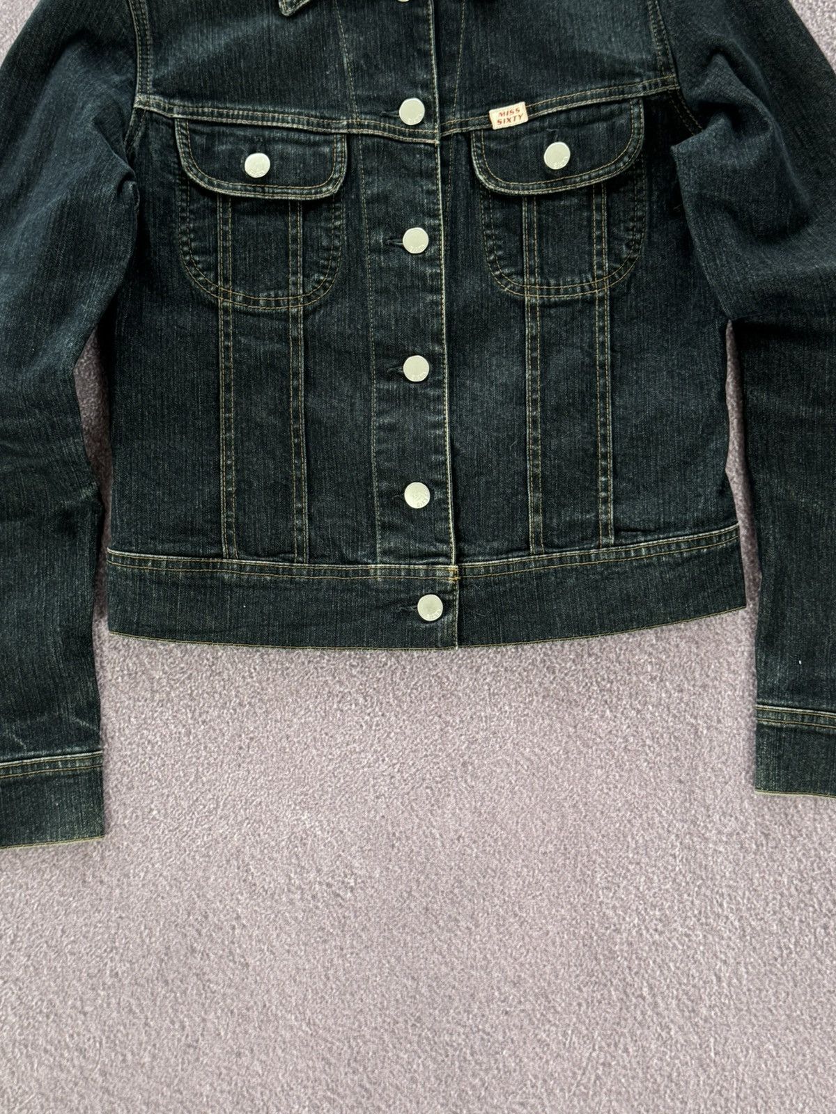 Miss Sixty Vintage Y2K Miss Sixty Dark Denim Jacket Size S / US 4 / IT 40 - 3 Thumbnail