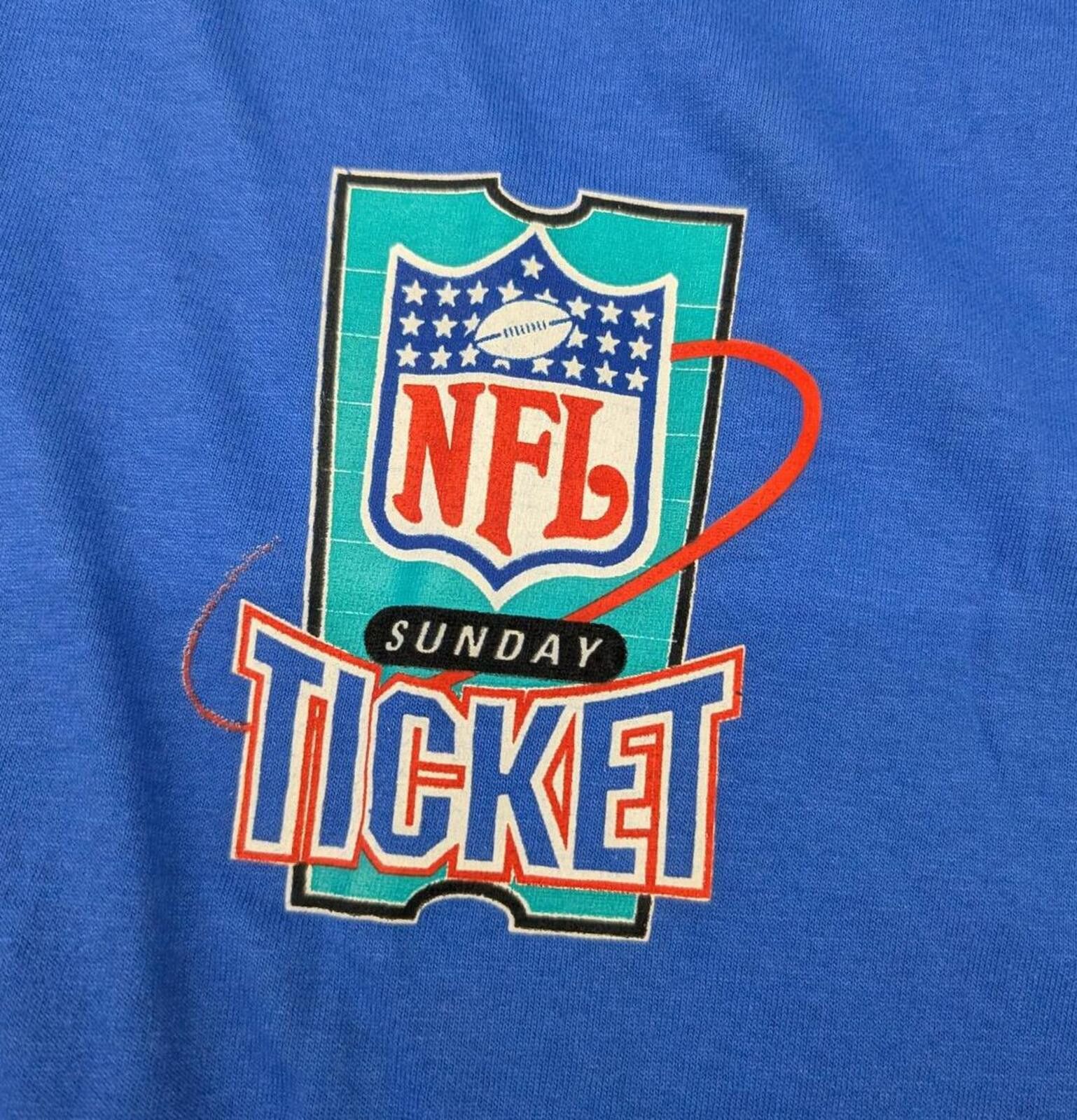 Logo Athletic Vintage NFL Sunday Ticket Logo Athletic Blue T-shirt Size US XL / EU 56 / 4 - 2 Thumbnail