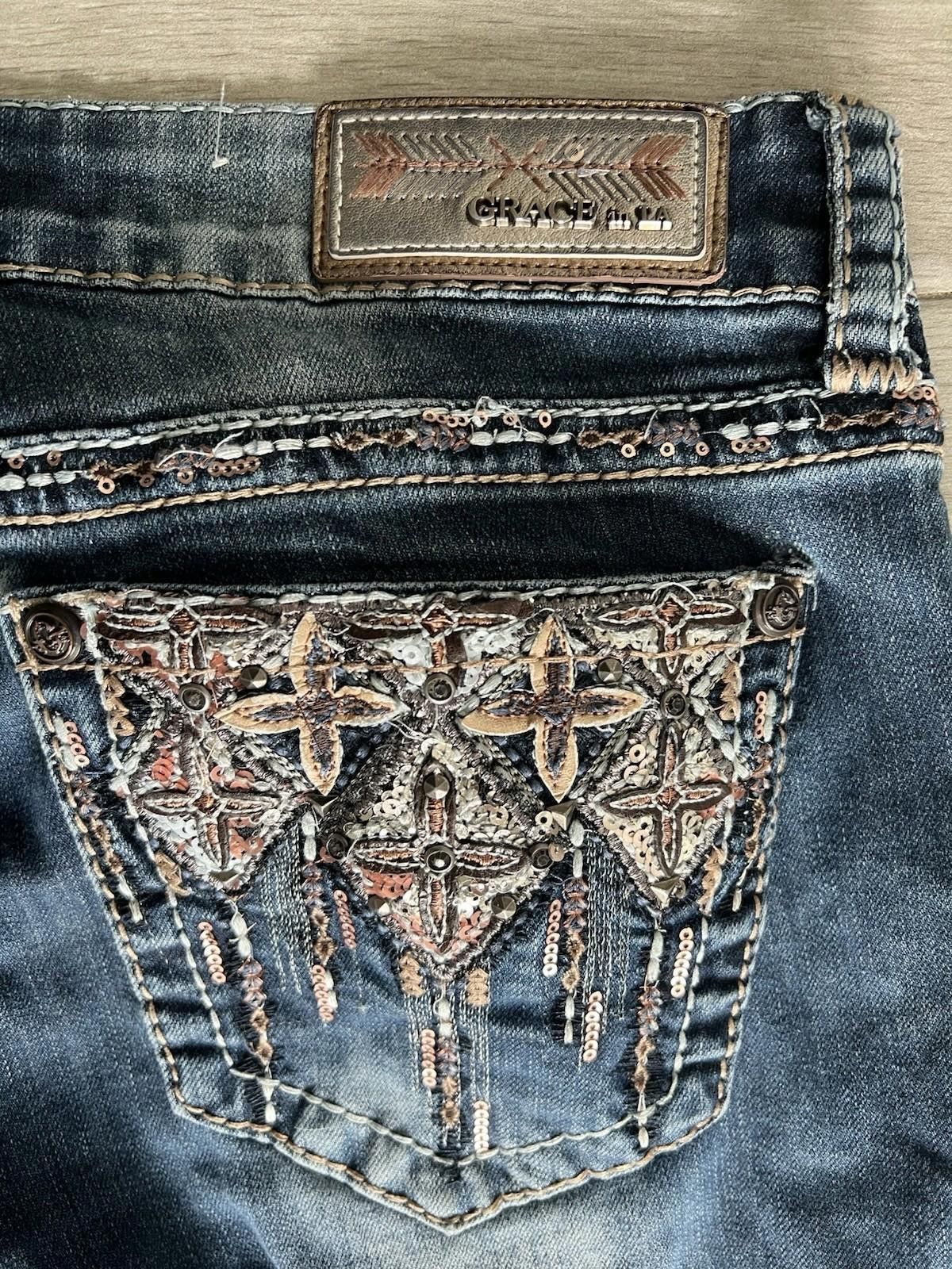 Other Grace Jeans Sz 30 Missing Button Size 30" / US 8 / IT 44 - 6 Thumbnail