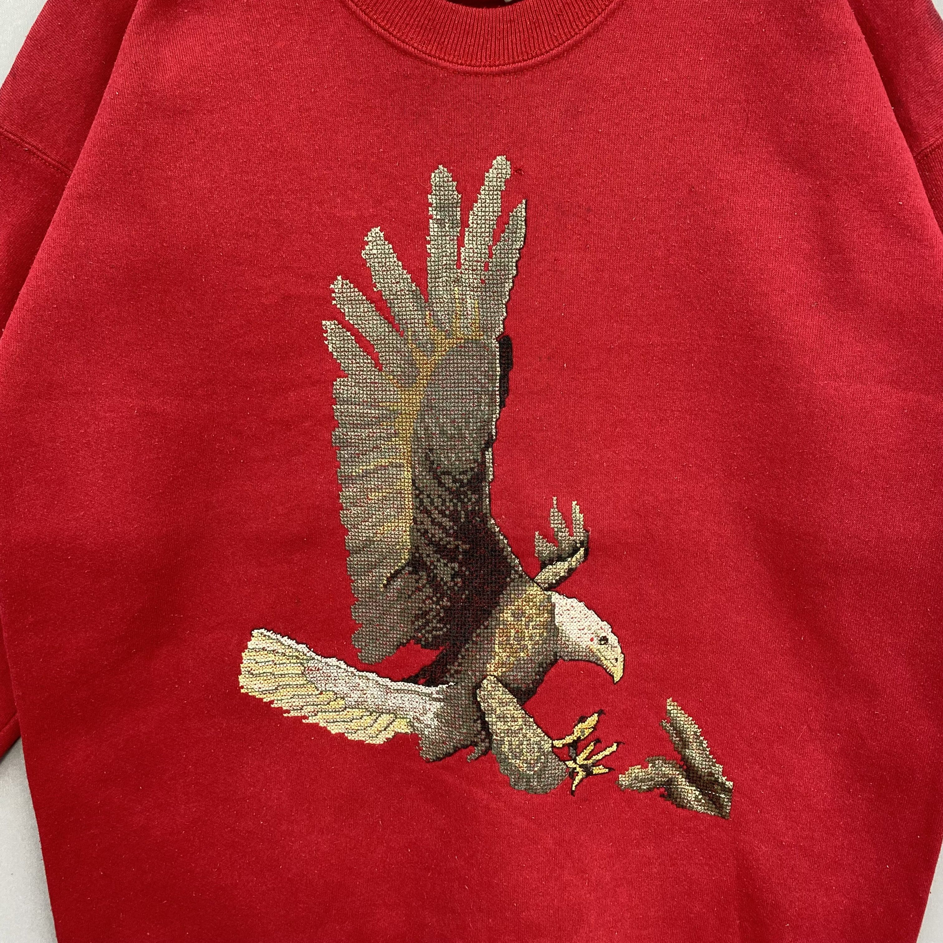 Vintage Vintage 90s Eagles Sweater Cross Stitch Pattern Sweatshirt Size US M / EU 48-50 / 2 - 4 Thumbnail
