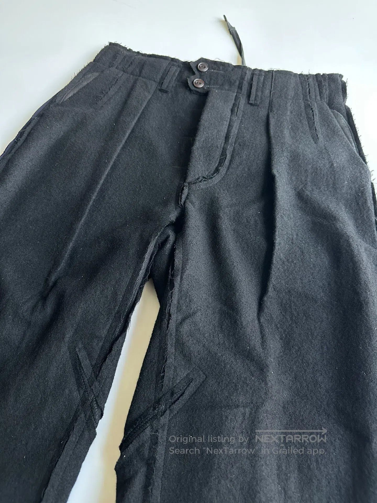 Takahiromiyashita The Soloist. takahiromiyashita thesoloist Initial woolen trousers| Size 34R - 6 Thumbnail