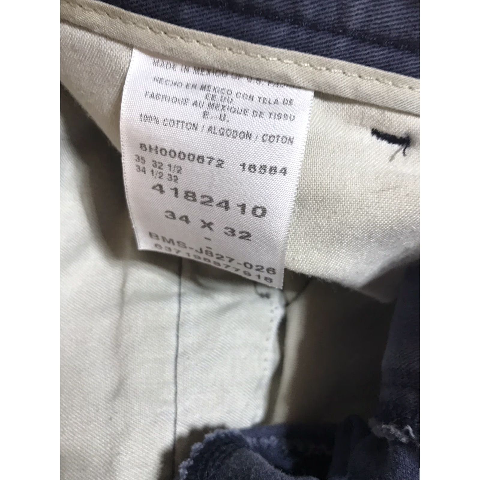 Lee VINTAGE Lee Men's Cotton Dress Pants Size 34x32 Blue Size US 34 / EU 50 - 3 Thumbnail
