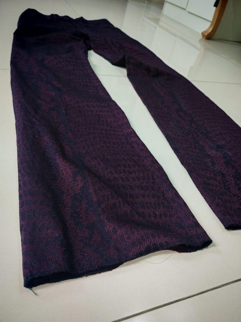 Tornado Mart Tornado Mart Red Typhon Jacquard Flare Pants Size US 30 / EU 46 - 3 Thumbnail