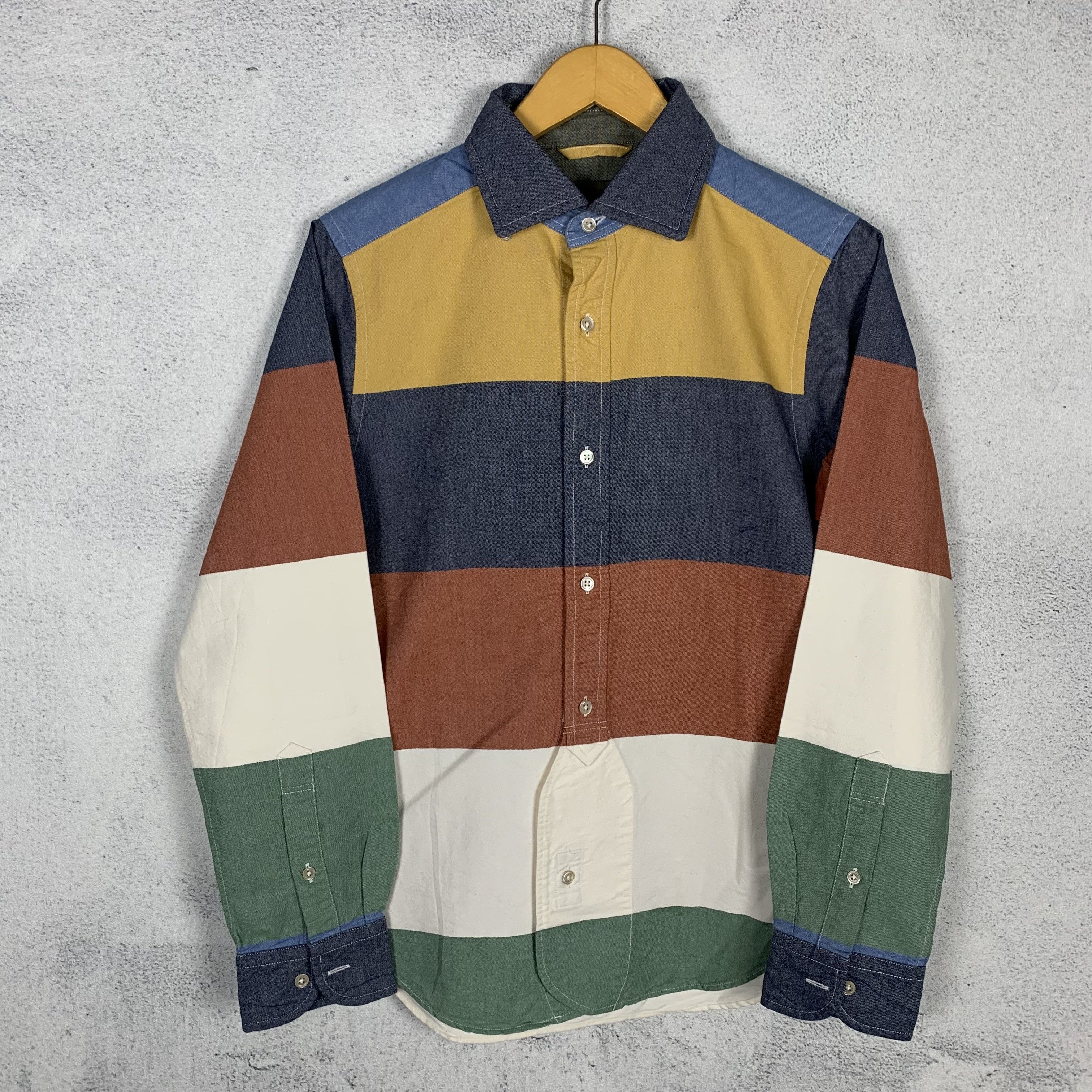 Nigel Cabourn Nigel Cabourn Stripe Shirt Size US S / EU 44-46 / 1 - 1 Thumbnail