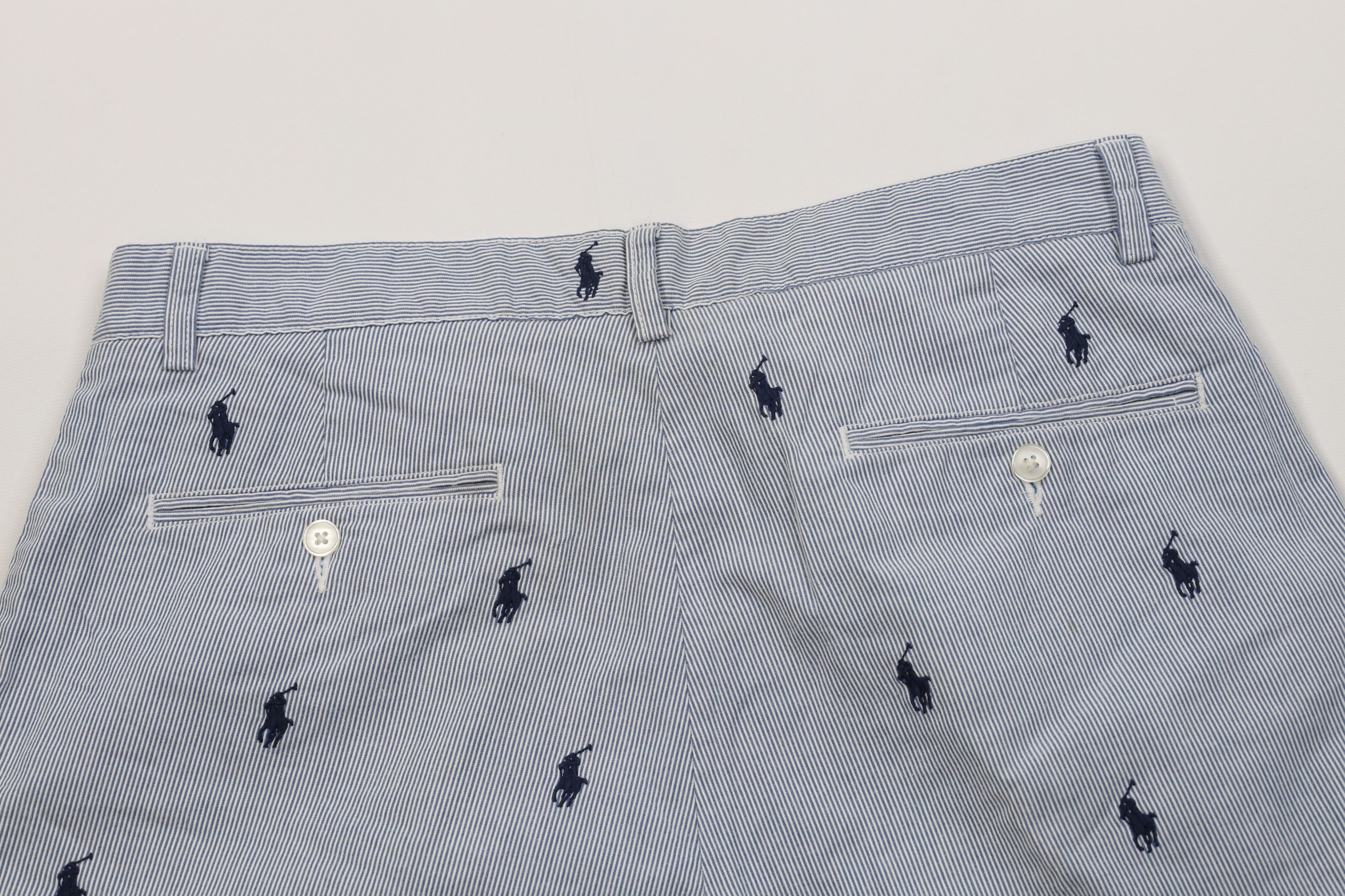 Polo Ralph Lauren Vintage Ralph Lauren Pony All Over Print Chino Shorts Size US 33 - 9 Thumbnail