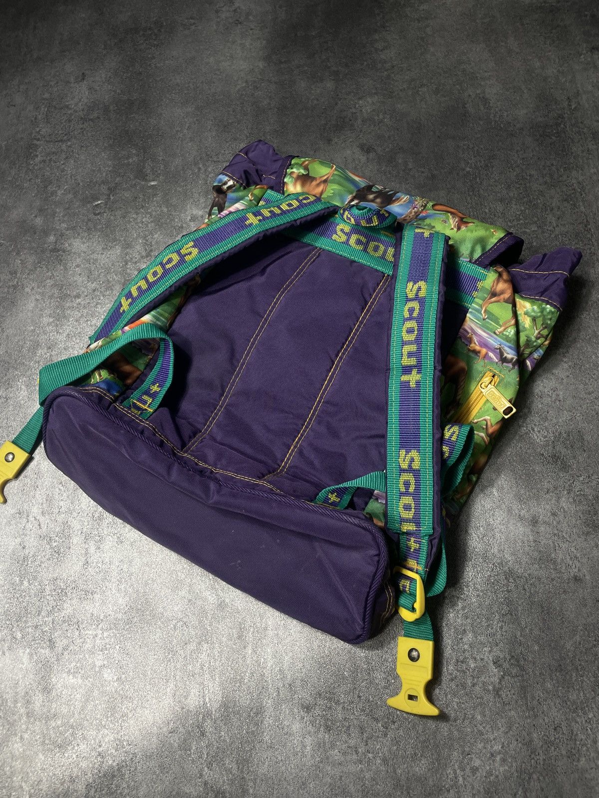 Vintage 🔥RARE🔥Vintage Y2K Horses Animal Backpack Rare Solid AOP Size ONE SIZE - 2 Thumbnail