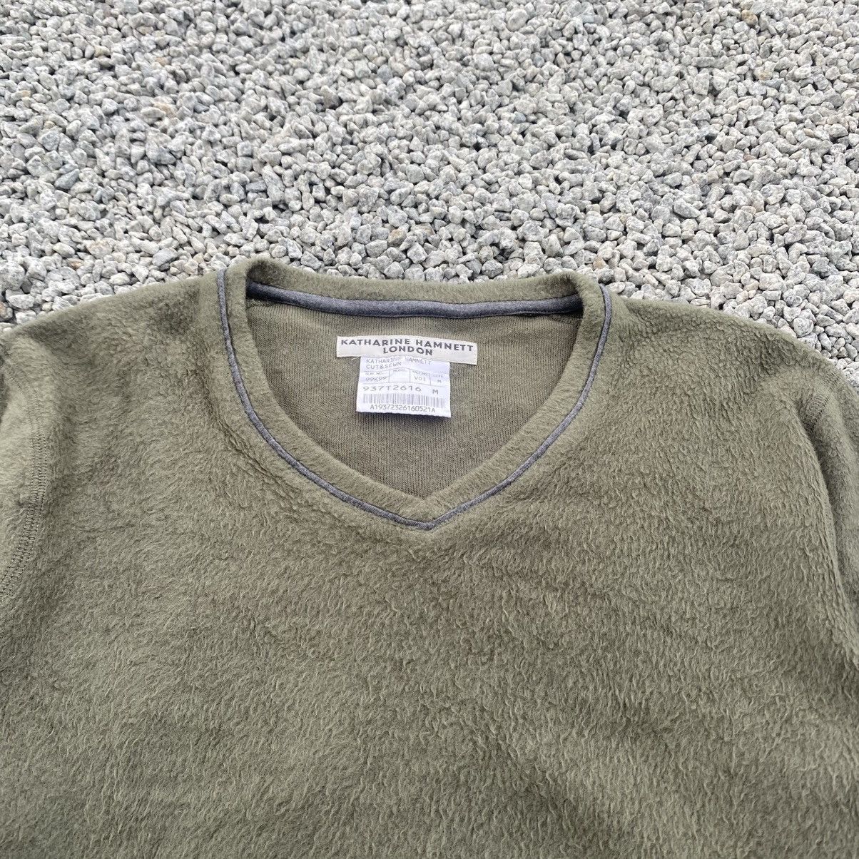 Katharine Hamnett London 1990s KATHARINE HAMNETT Kurt Kobain Mohair Green sweatshirt Size US M / EU 48-50 / 2 - 7 Thumbnail