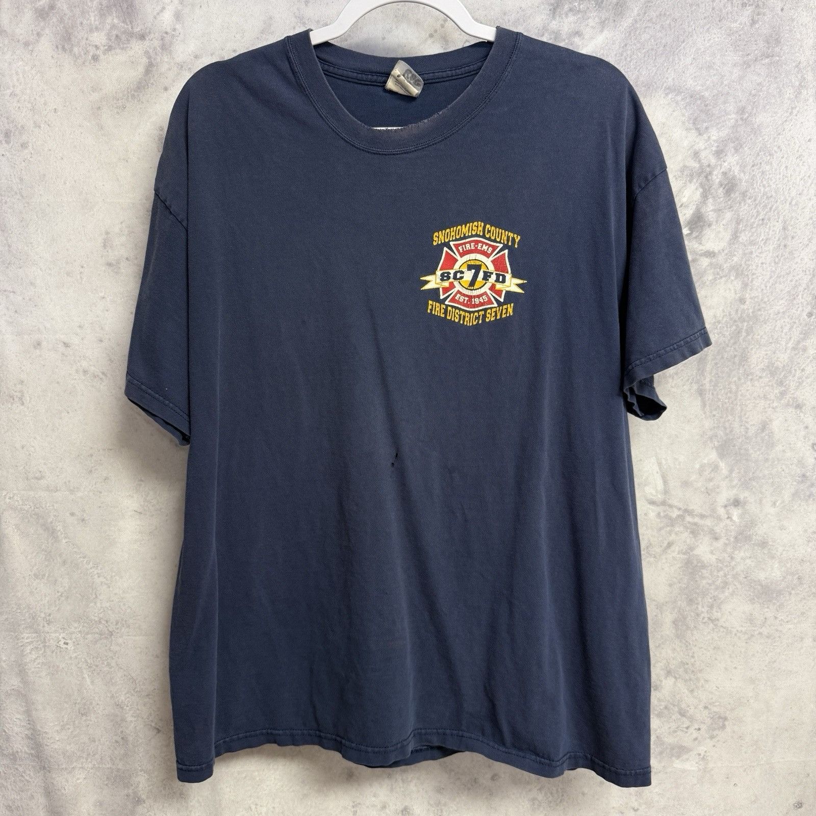 Vintage Vintage Snohomish Fire Dept T Shirt Mens XL Blue Y2K Fireman Size US XL / EU 56 / 4 - 3 Thumbnail