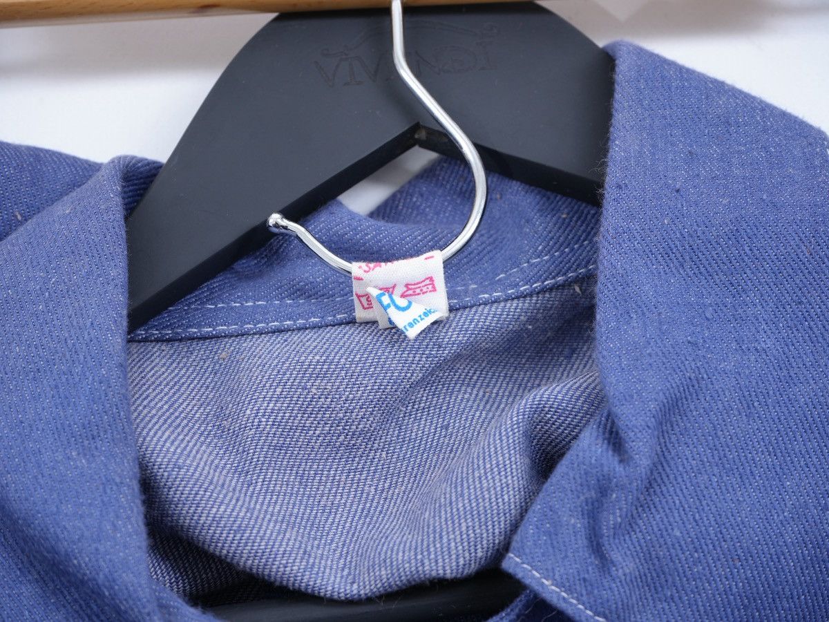 Vintage Vintage Blue German Chore Jacket SANFOR Cotton Workwear Size US L / EU 52-54 / 3 - 5 Thumbnail