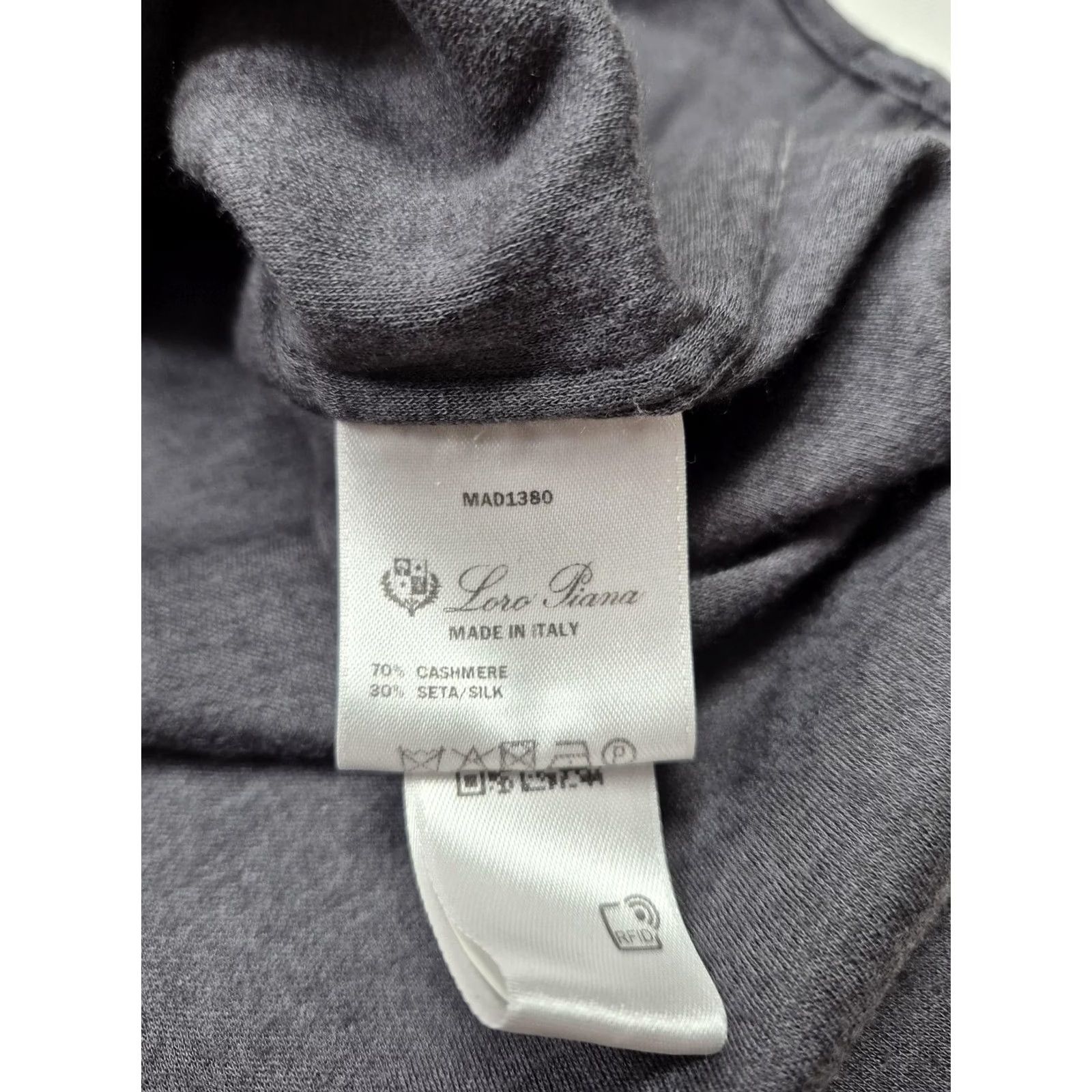 Loro Piana Loro Piana Button-Up Shirt Gray Cashmere Silk Knit L/S Button Front Men Small Italy Vintage No 0 Size US S / EU 44-46 / 1 - 4 Thumbnail
