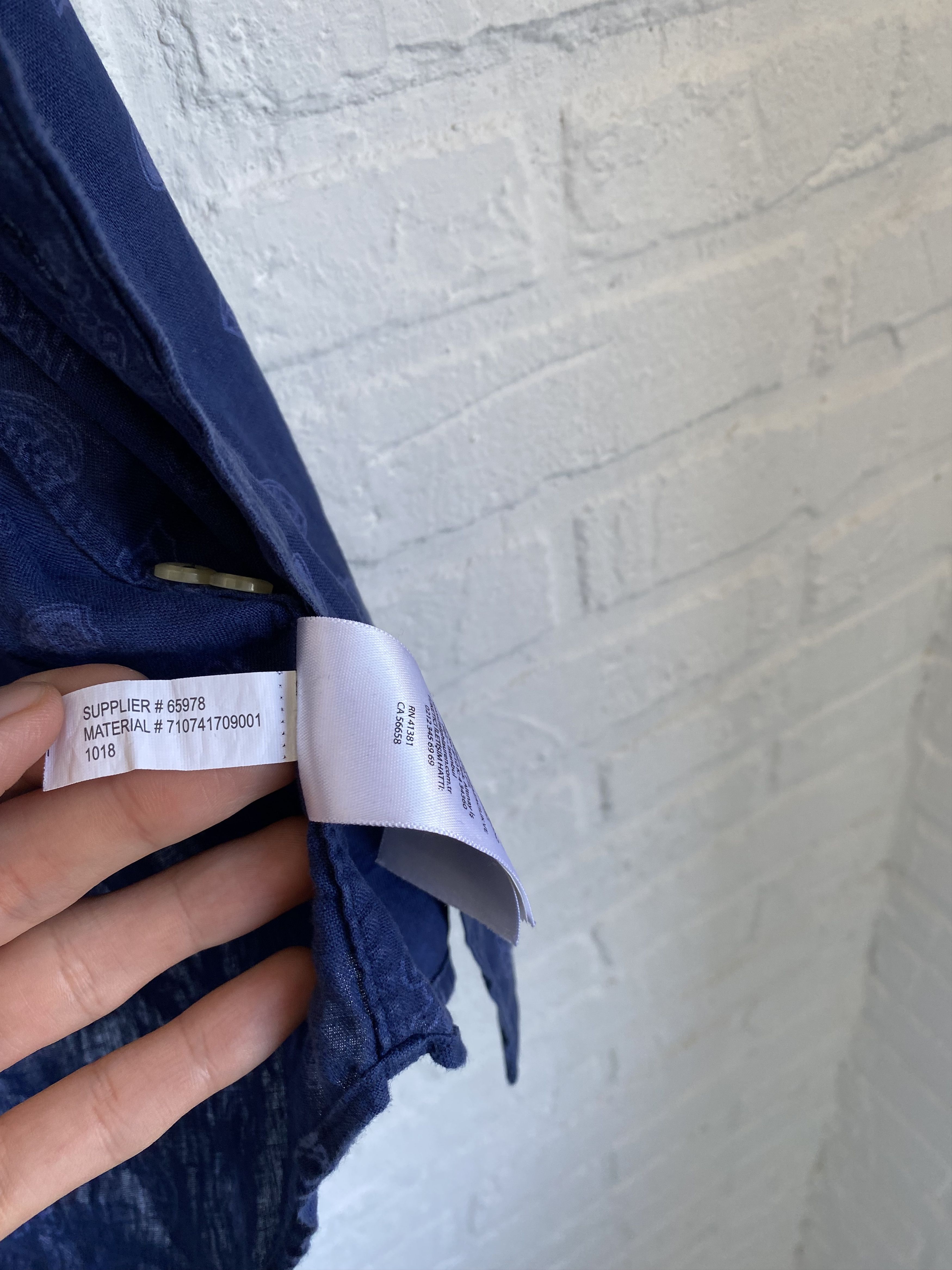 Polo Ralph Lauren × Ralph Lauren Polo Ralph Lauren monogram linen shirt Size US S / EU 44-46 / 1 - 5 Thumbnail