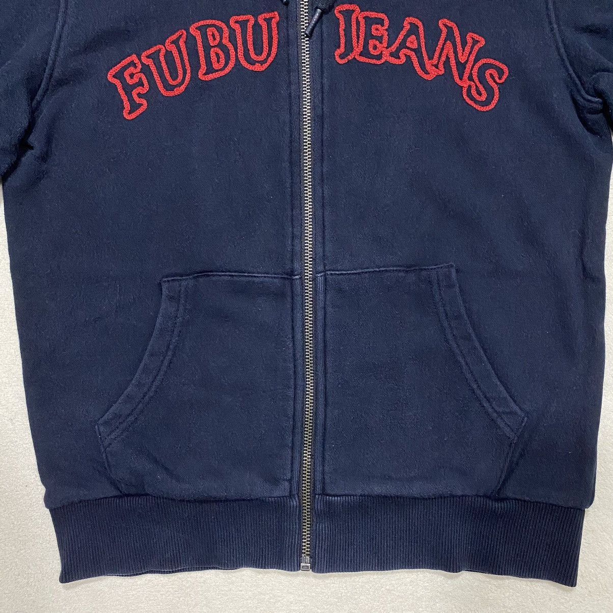 Fubu × Japanese Brand FUBU Embroidered Spellout Zipper Hoodie Size US XS / EU 42 / 0 - 3 Thumbnail