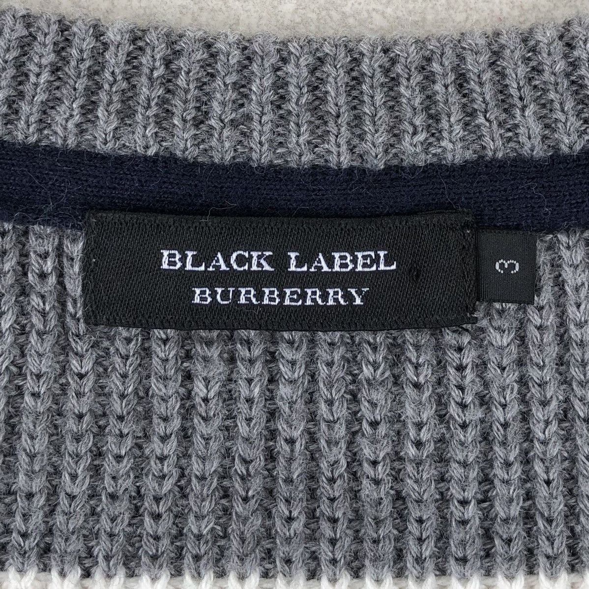 Burberry Burberry Black Label Striped Wool/Acrylic Sweatshirt Size US M / EU 48-50 / 2 - 13 Thumbnail