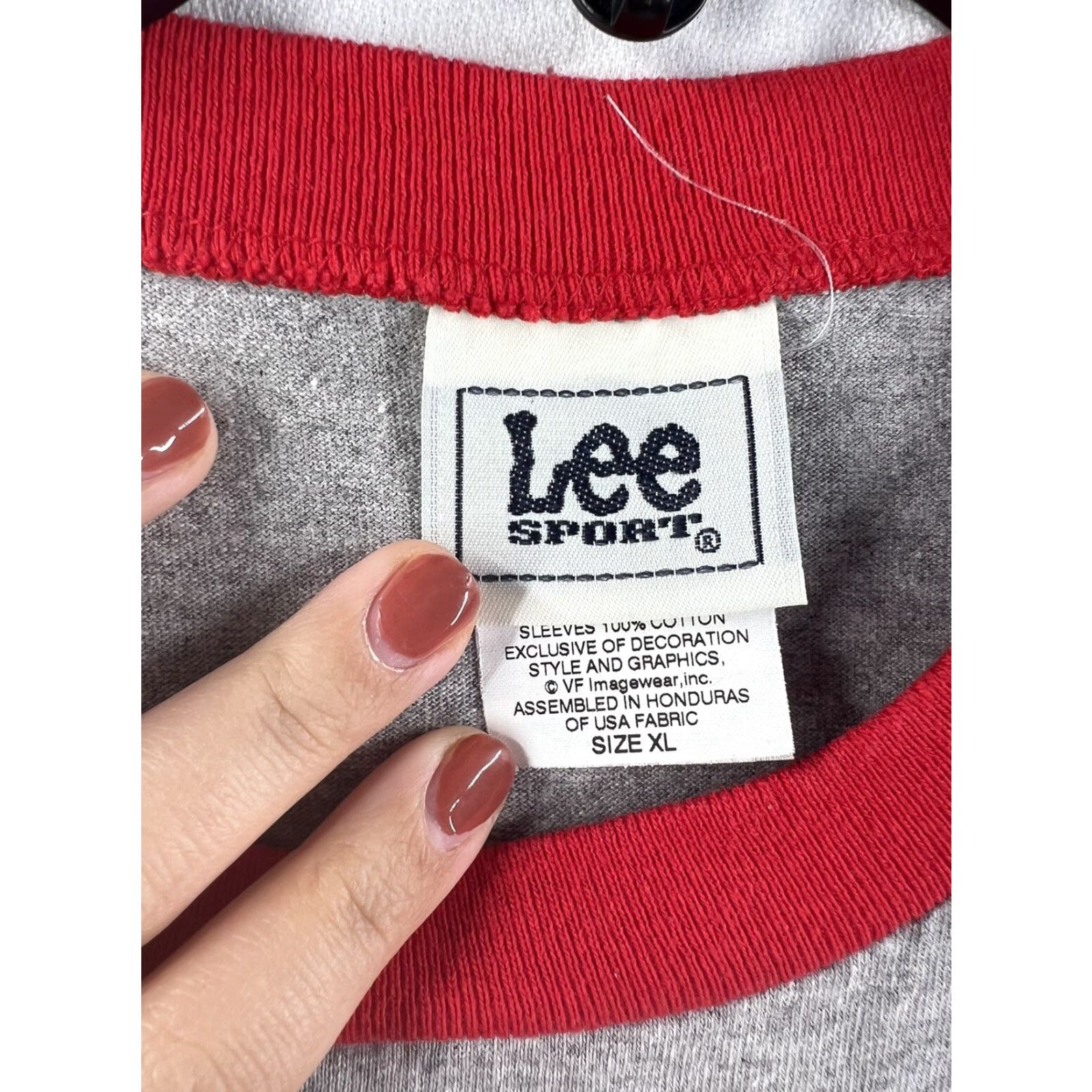 Vintage VINTAGE Lee Sports Angeles Baseball Tee Men’s XL Gray Red Shirt Size US XL / EU 56 / 4 - 3 Thumbnail