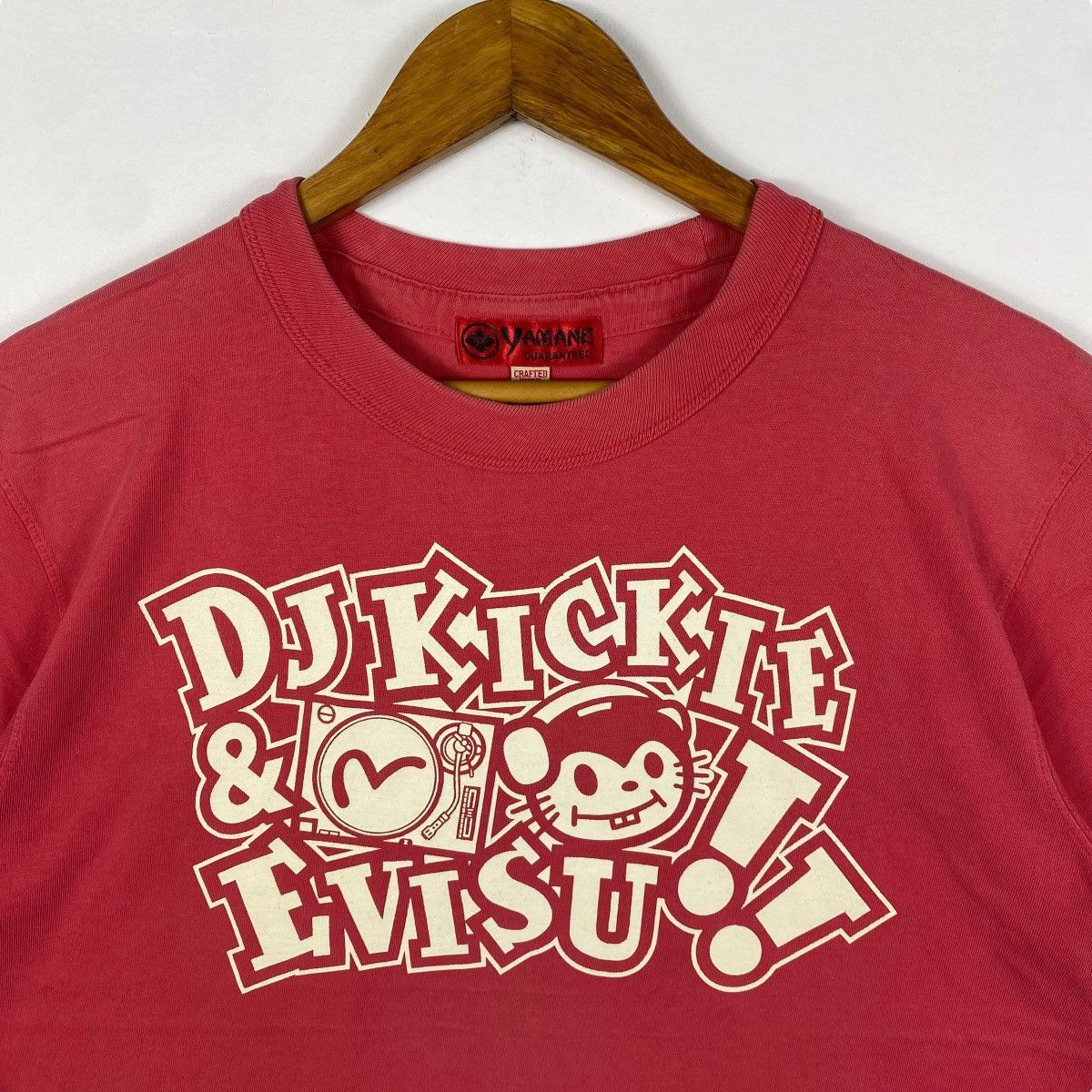 Evisu YAMANE EVISU Dj Kickie Graphic Faded Tee Shirt Size 38 Size US M / EU 48-50 / 2 - 2 Thumbnail