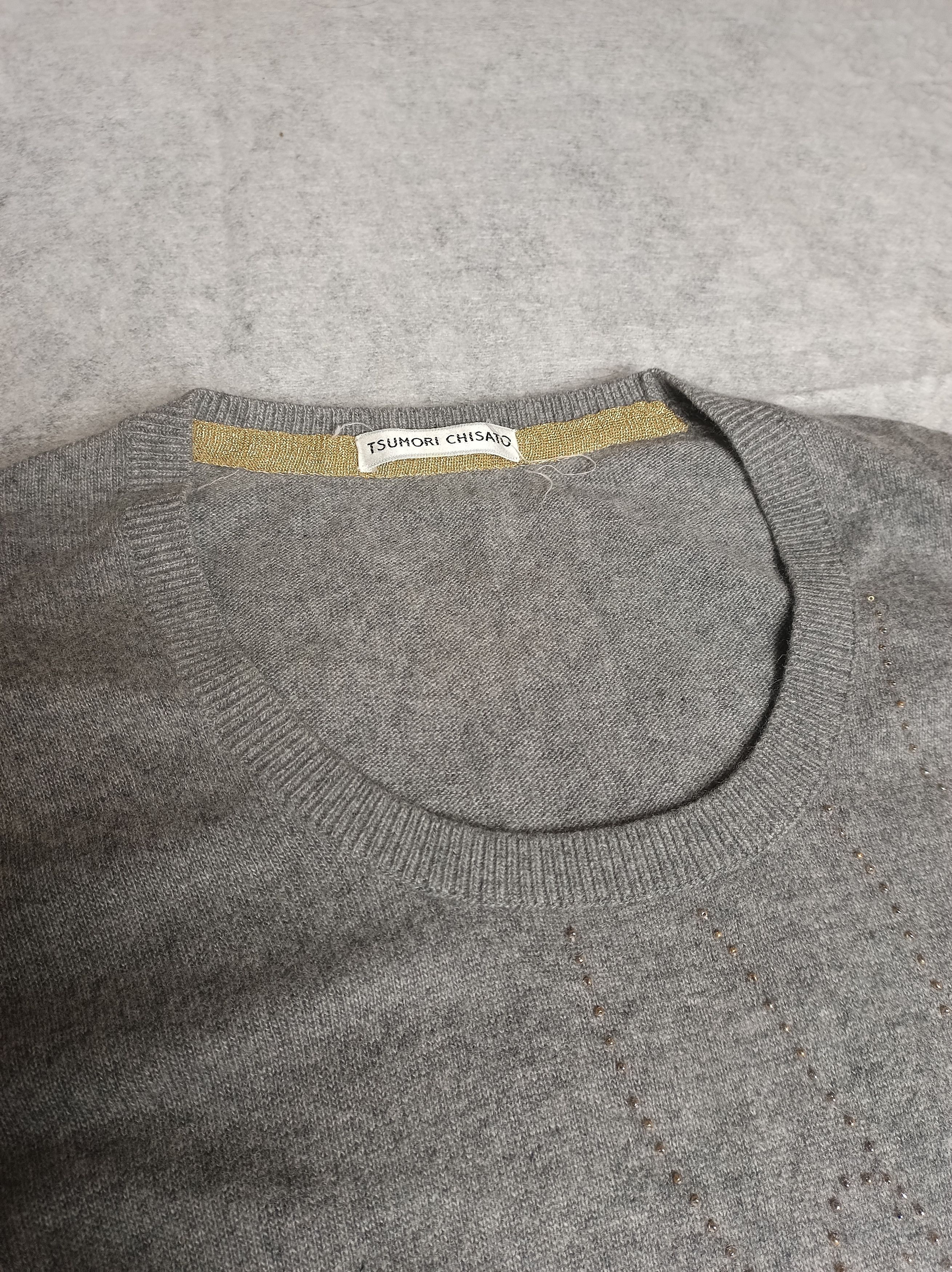 Tsumori Chisato Tsumori Chisato Gray Wool Cashmere Bead Size M / US 6-8 / IT 42-44 - 11 Thumbnail
