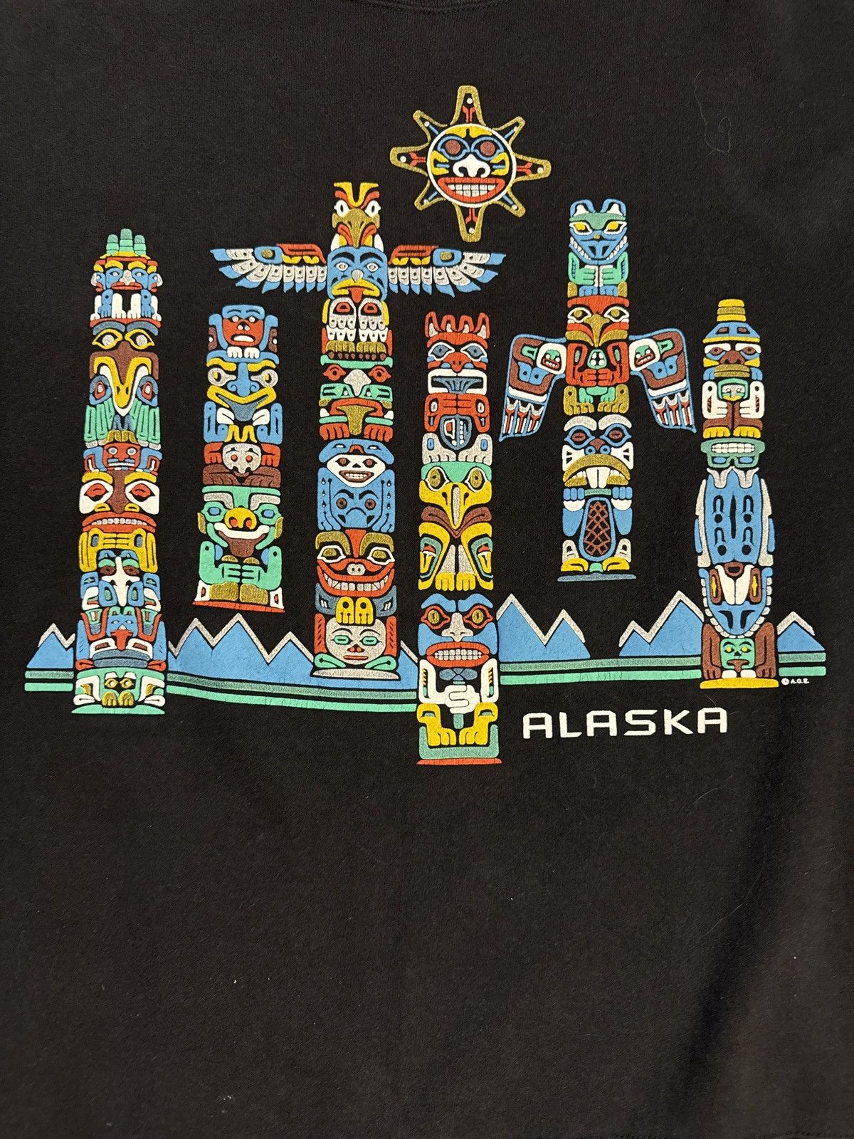 Gildan × Vintage ALASKA TOTEM SWEATSHIRT Size US L / EU 52-54 / 3 - 2 Thumbnail