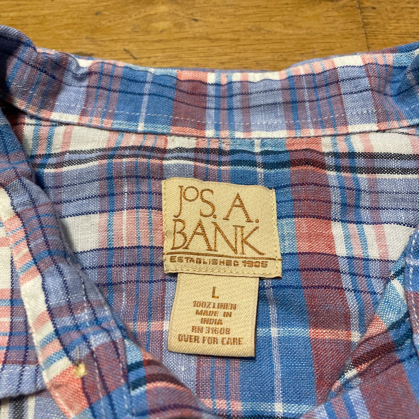 St. Johns Bay × Vintage St.john's Bay Men's Fashionable Shirt 100% Linen Size L Size US L / EU 52-54 / 3 - 2 Thumbnail