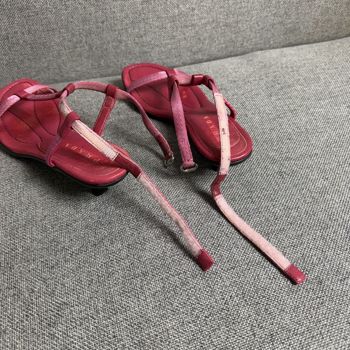 Prada 00s Prada Sport T Bar Strap Kitten Heels in Pink 36 Size US 6.5 / IT 36.5 - 16 Thumbnail