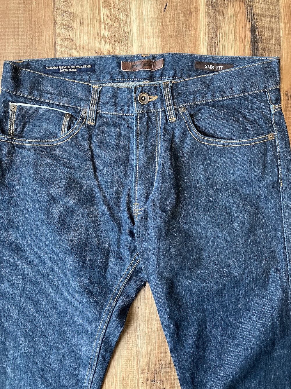 Japanese Brand GGD (Grand Global) W33 x L30 Slim Premium Okayama Denim Size US 33 - 4 Thumbnail
