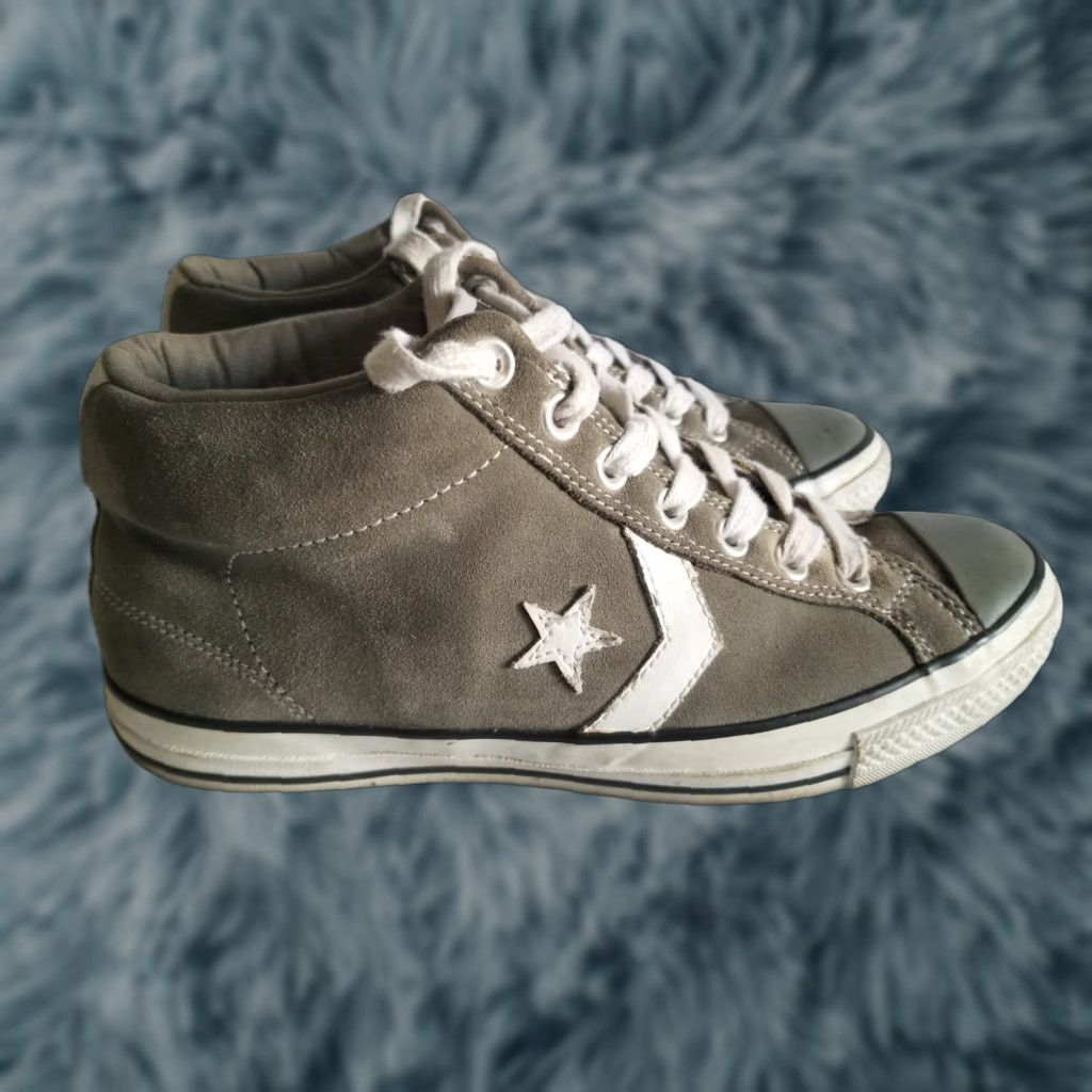 Converse Converse All Star Kenny Anderson Skate Shoes Gray 8.5 Men's Hi Top Converse Kenny Anderson Sneaker 80s Colorful Canvas Shoes Mens Size US M / EU 48-50 / 2 - 1 Thumbnail