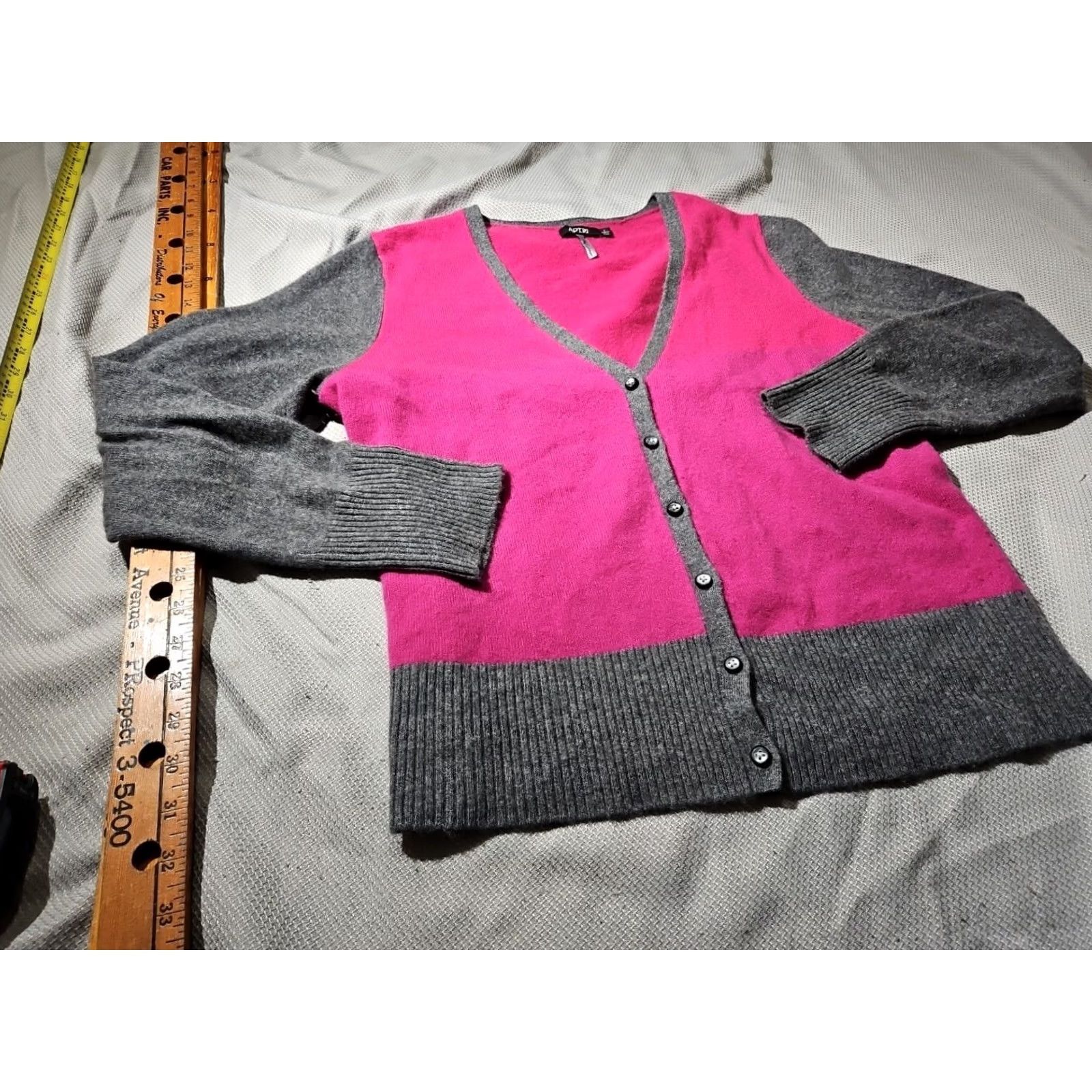 Apt. 9 Apt. 9 Cardigan Womens Large Pink Cashmere Luxury Preppy Sweater Button XL? Size L / US 10 / IT 46 - 7 Thumbnail