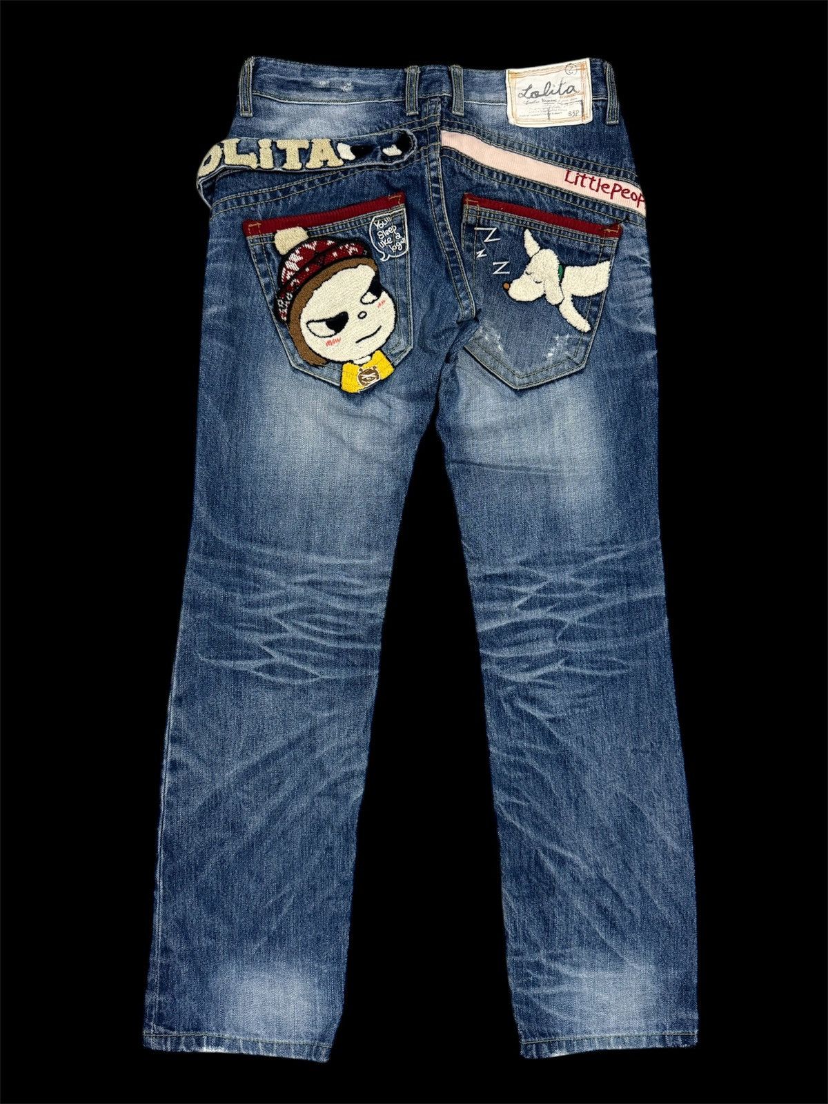 Japanese Brand Lolita Jeans X Yoshitomo Nara Denim Flare Jeans Size 32 Size US 31 - 3 Thumbnail