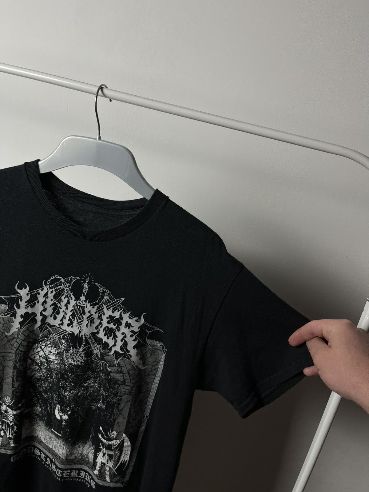 Band Tees Hulder Godslastering Black Metal T-Shirt Size L Size US L / EU 52-54 / 3 - 8 Thumbnail