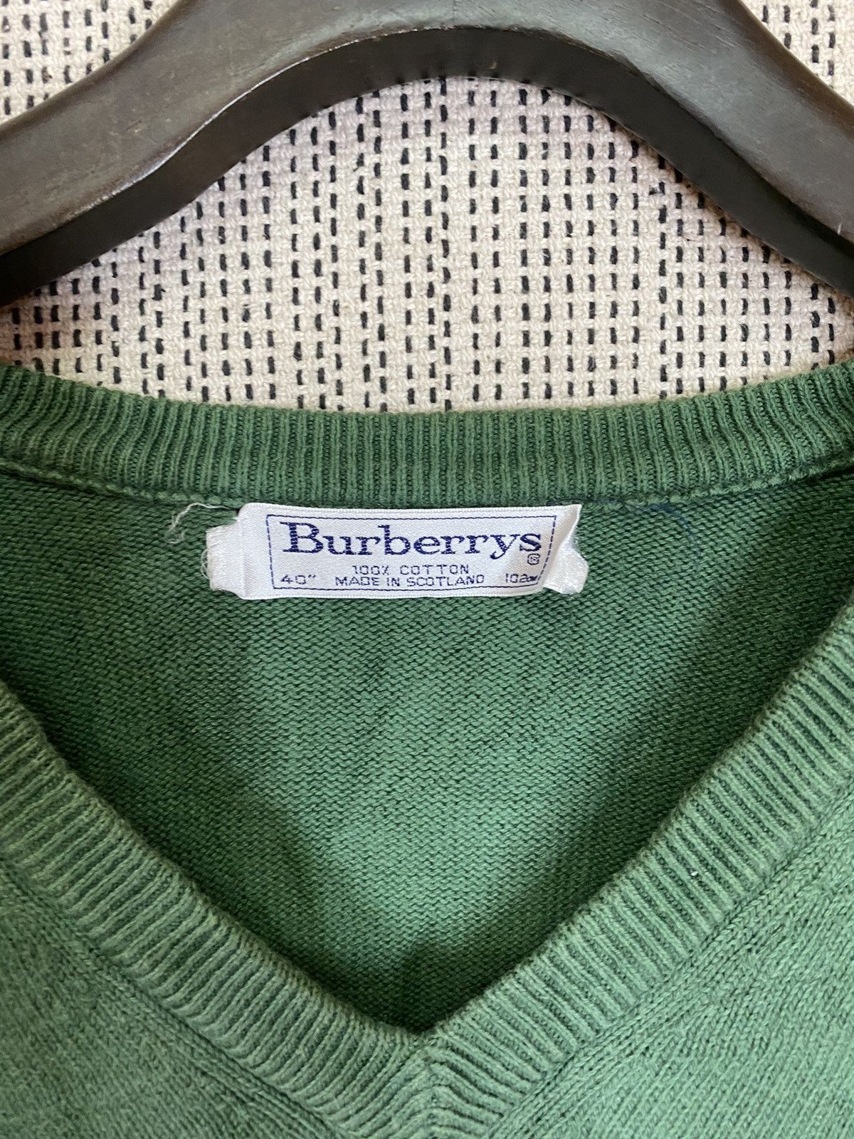 Burberry × Designer × Vintage ‼️VINTAGE BURBERRY SMALL LOGO KNIT SWEATER‼️ Size US XL / EU 56 / 4 - 4 Thumbnail