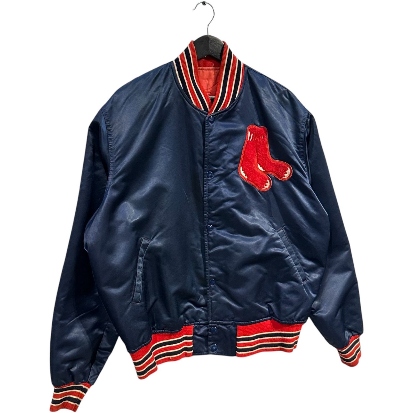 Starter Vintage Boston Red Sox Satin Bomber Jacket L Size US L / EU 52-54 / 3 - 3 Thumbnail