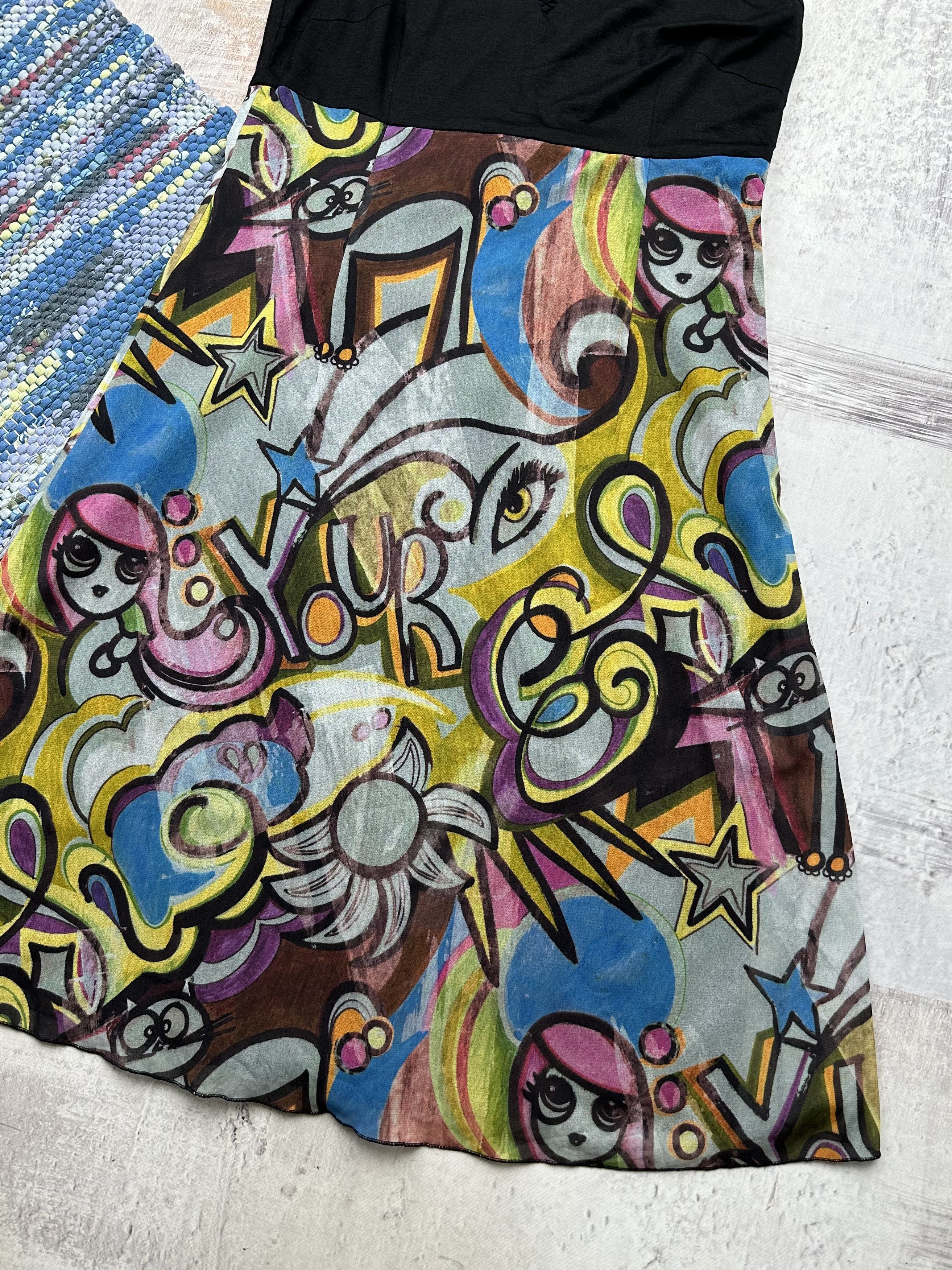Japanese Brand Vintage Printed Dress A255(59) Size M / US 6-8 / IT 42-44 - 8 Thumbnail