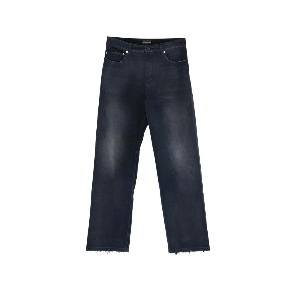 Balenciaga Balenciaga BLUE Denim - Regular & Straight-Leg Jeans Size US 30 / EU 46 - 1 Thumbnail