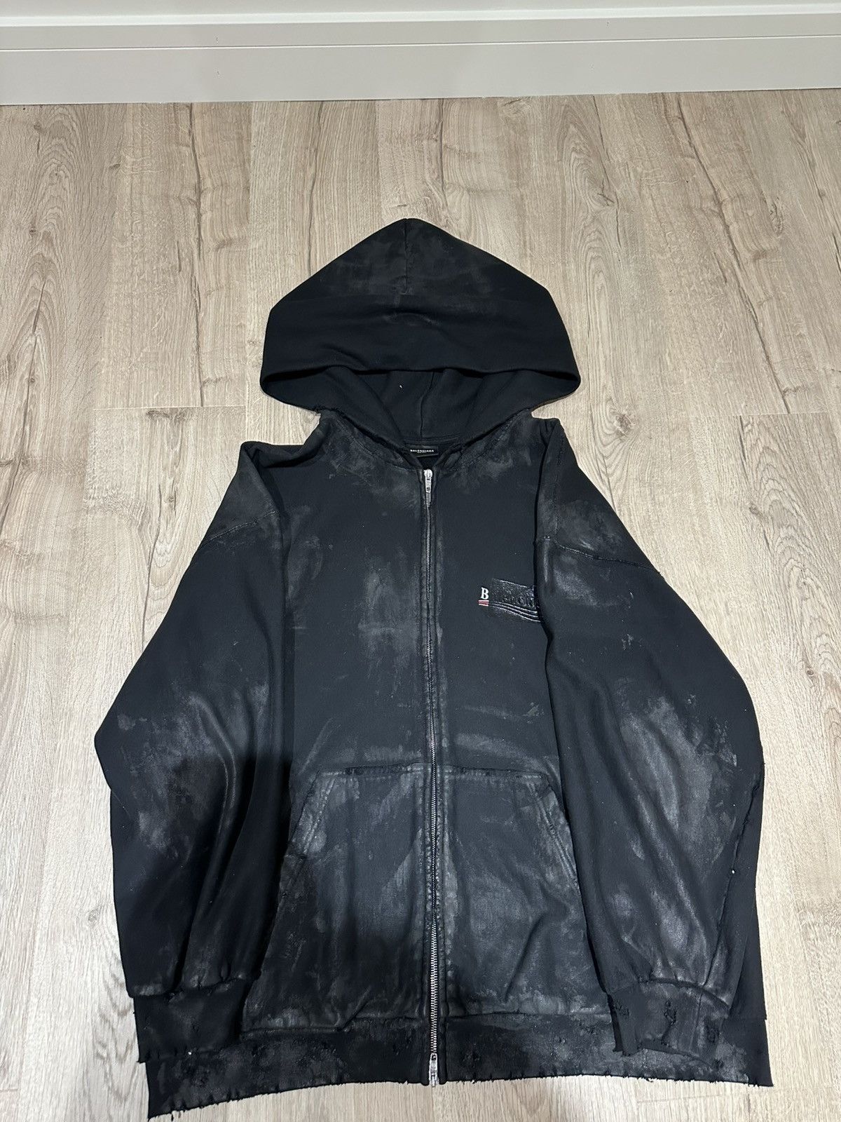 Balenciaga Balenciaga mud gaffer hoodie Size US XL / EU 56 / 4 - 2 Thumbnail