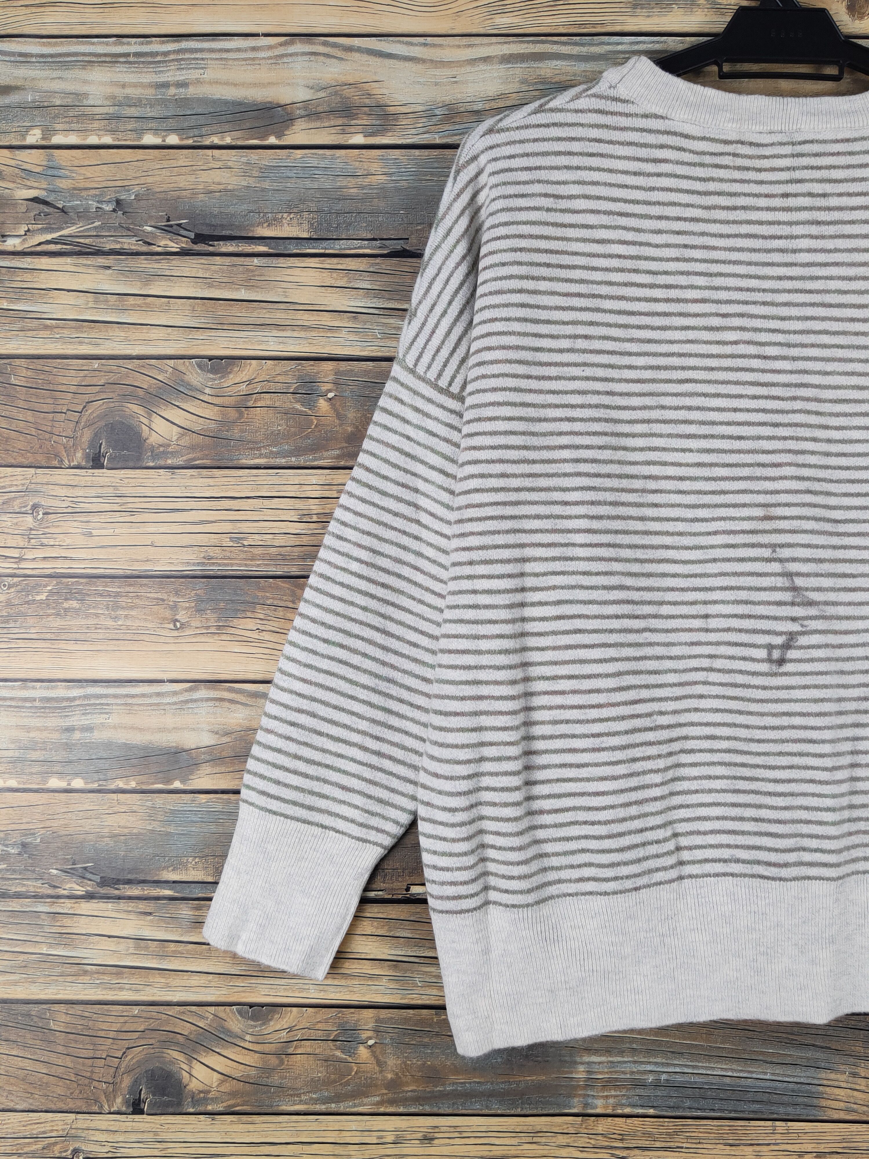 Cookies × Homespun Knitwear × Japanese Brand Japanese Brand Ivory Green knitwear Sweatshirts #W1686 Size L / US 10 / IT 46 - 9 Thumbnail