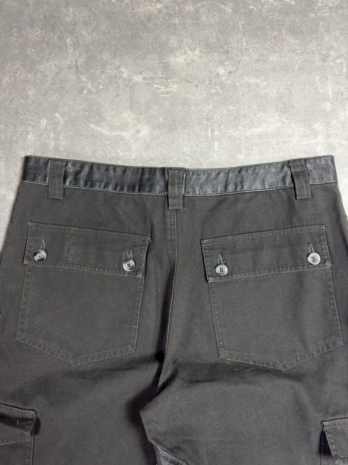 Roberto Cavalli Class Roberto Cavalli Leather Elements Cargo Denim Jeans 32 Size US 32 / EU 48 - 18 Thumbnail