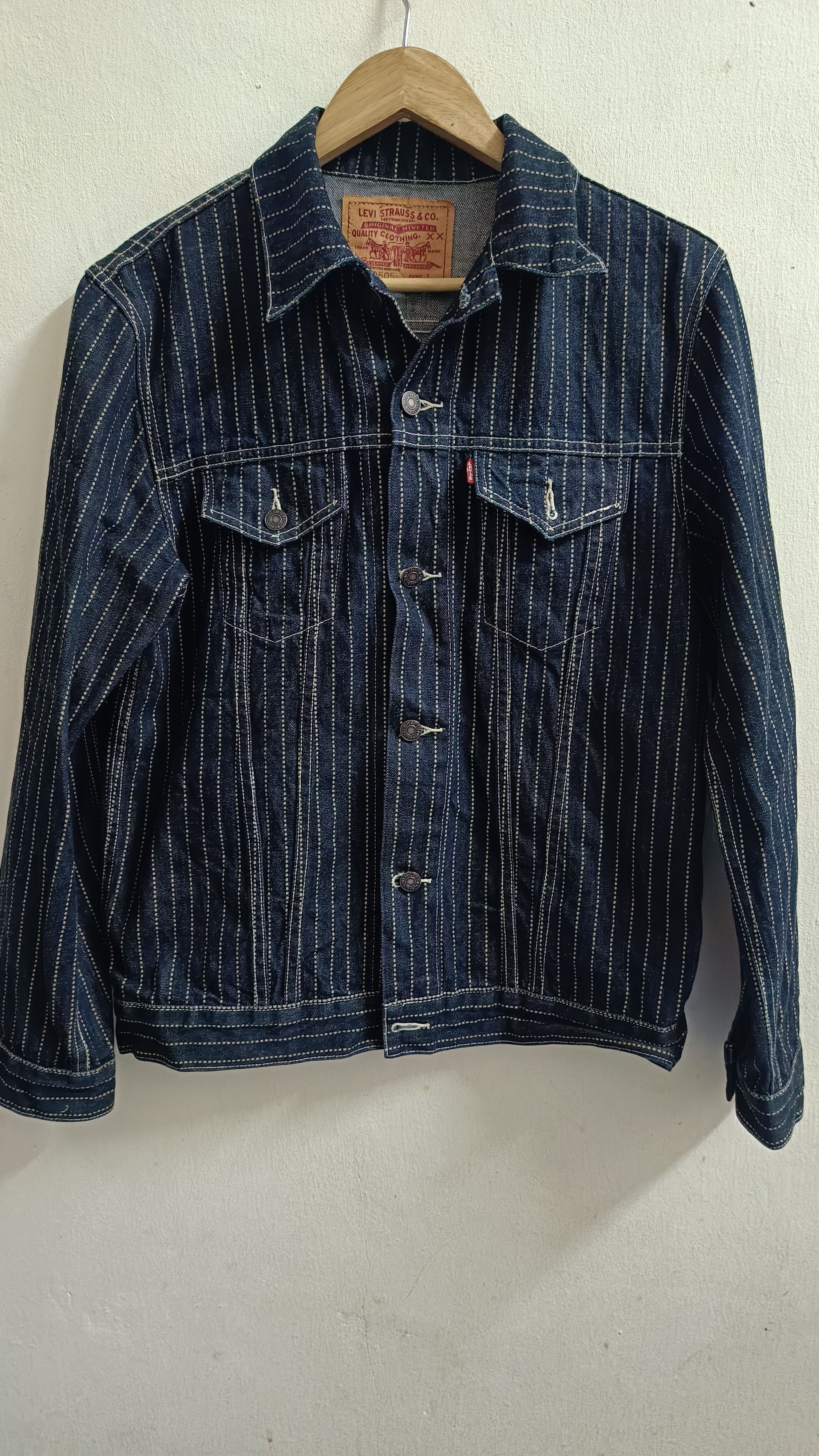 image of Levis x Levis Made Crafted Levi's Jacket Wabash Jeans in Blue, Men's (Size Large)