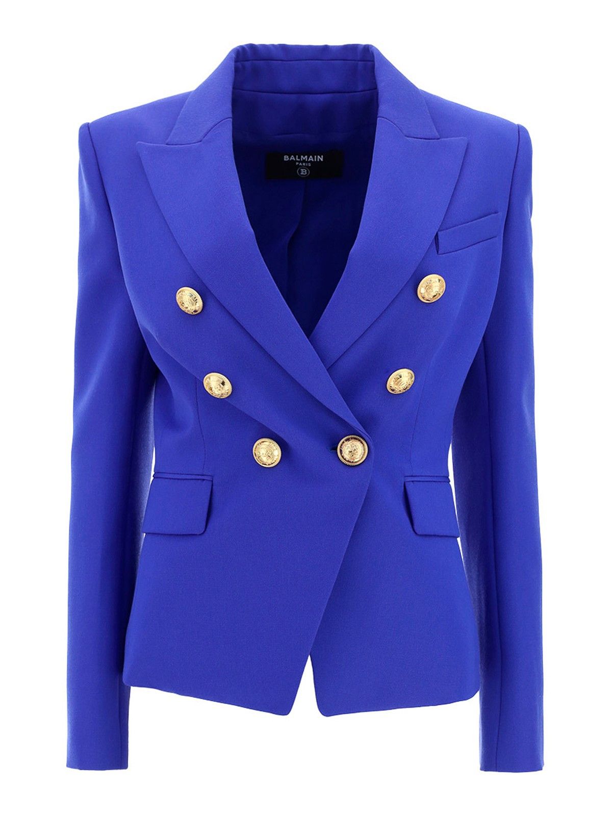 Balmain o1w1db10624 Jacket in Blue Size M / US 6-8 / IT 42-44 - 1 Thumbnail