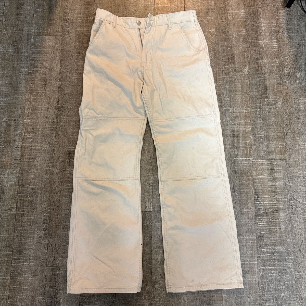 Acne Studios Acne Studios double knee baggy flared workwear pants Size US 31 - 1 Thumbnail