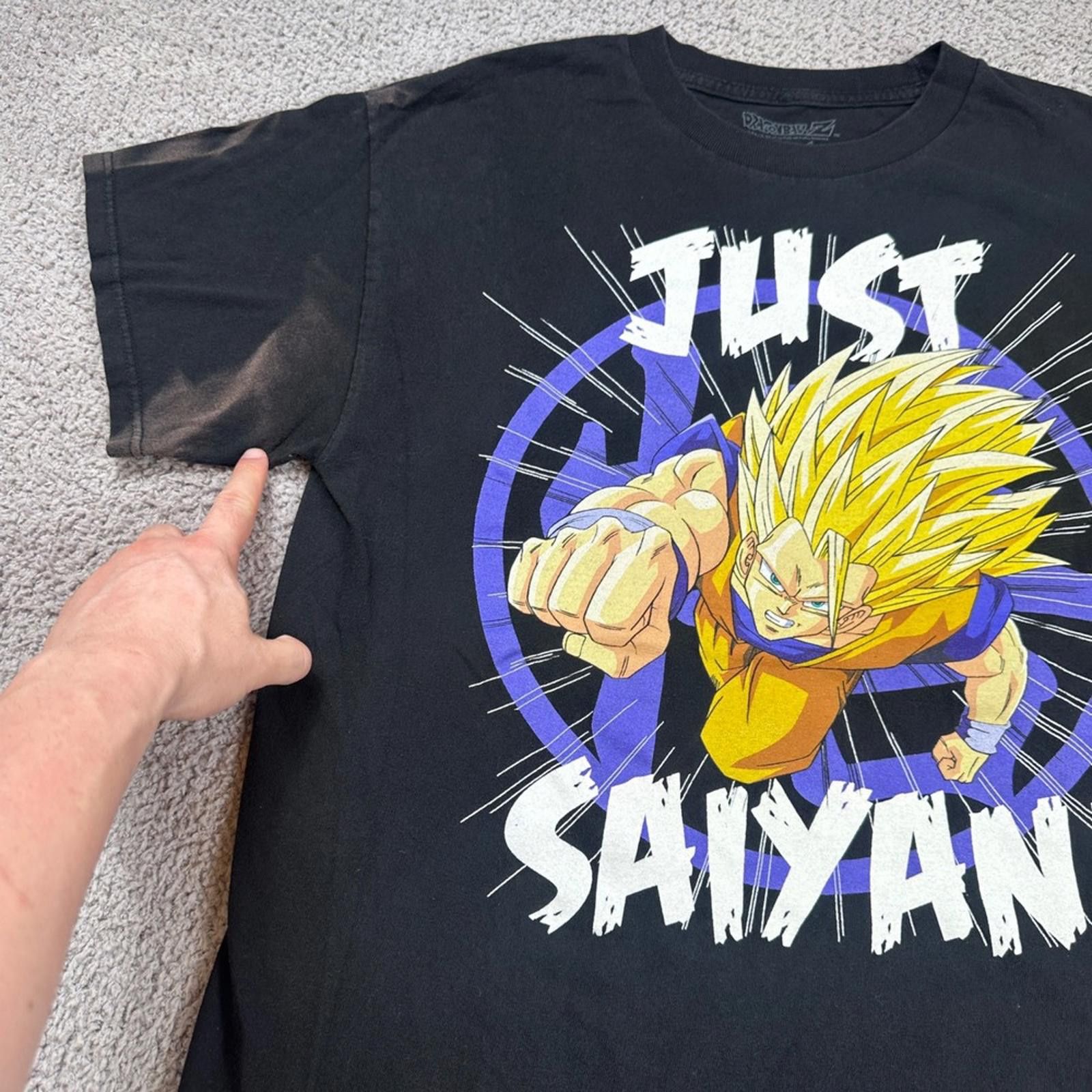 Ripple Junction Dragon Ball Z Goku Gohan Just Saiyan T Shirt Black Mens L Size US L / EU 52-54 / 3 - 5 Thumbnail