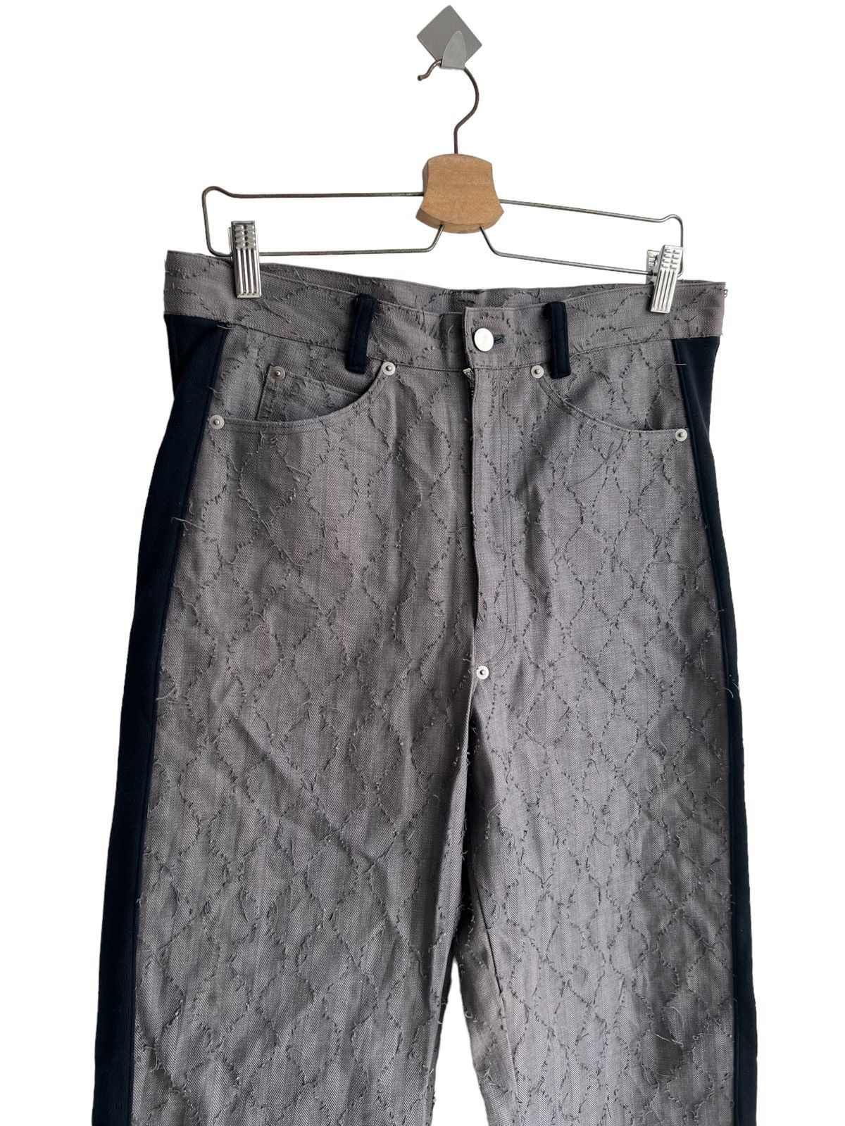 FDMTL Crazy Sashiko Stitch Boro Patchwork Hybrid Baggy Jeans Denim Size US 34 / EU 50 - 8 Thumbnail