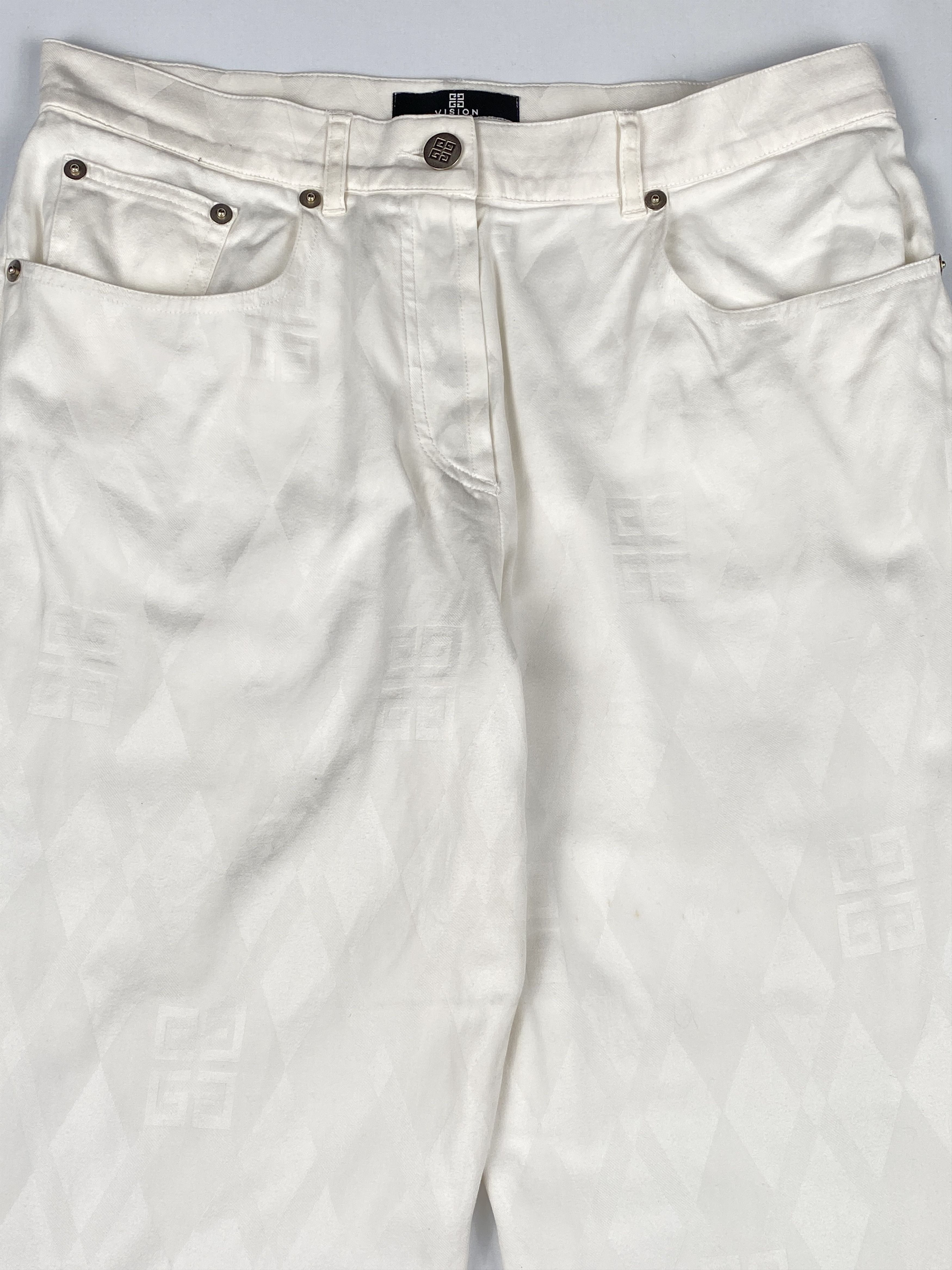 Givenchy Vision 4G Monogram Button Fly Denim Trousers Size US 29 - 3 Thumbnail