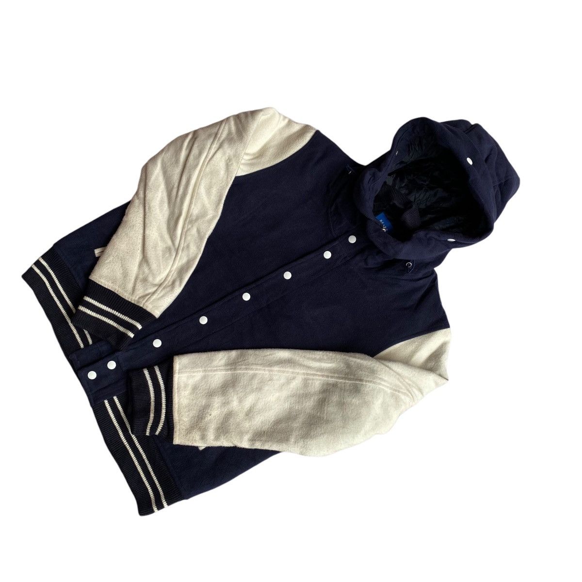 Beams Plus × Japanese Brand Beams Varsity Wool Hooded Jacket Size US M / EU 48-50 / 2 - 5 Thumbnail