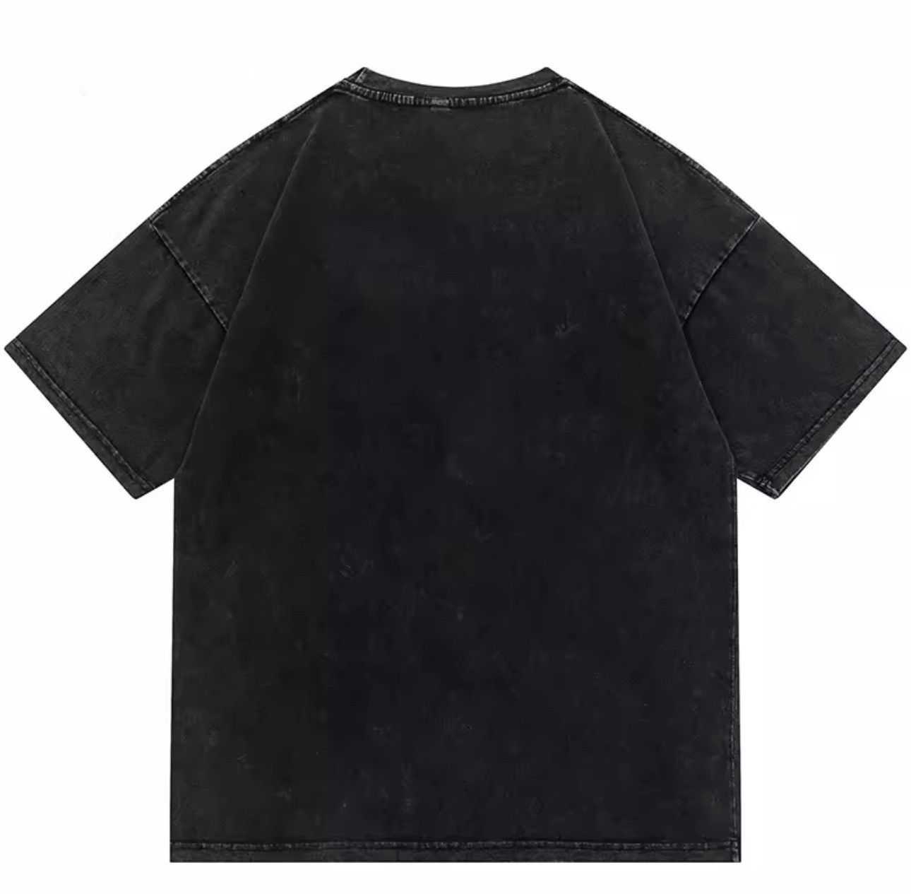 Other Washed Streetwear Illusion Letter Hip Hop Cotton T Shirt Size US L / EU 52-54 / 3 - 2 Thumbnail