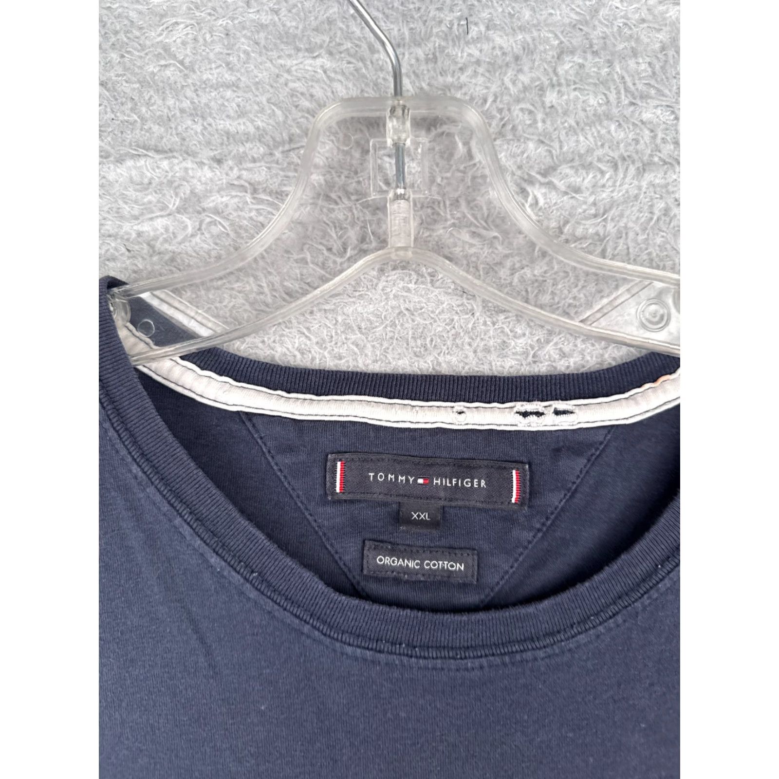 Tommy Hilfiger Tommy Hilfiger Shirt 2XL Blue Cotton Short Sleeve Crew Neck Mens Size US XXL / EU 58 / 5 - 7 Thumbnail