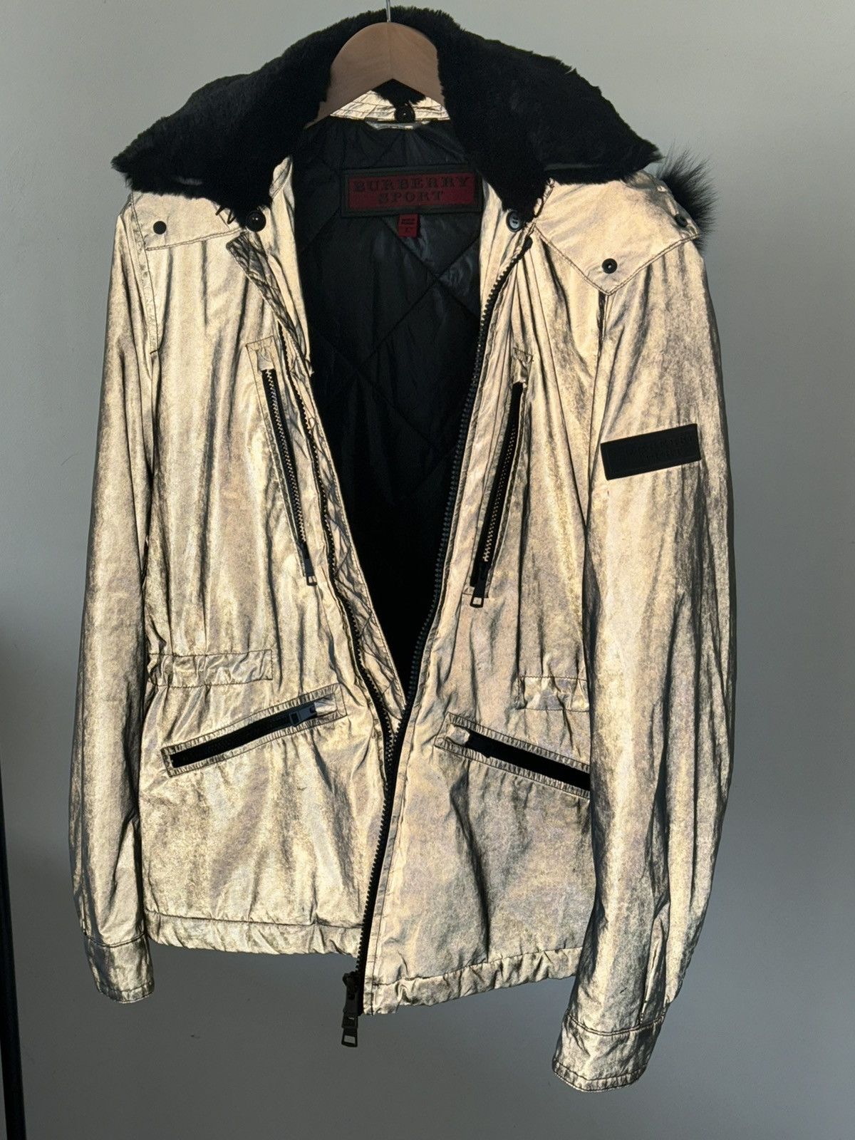 Burberry !extremely rare Burberry Sport Reflective hooded jacket Size US L / EU 52-54 / 3 - 10 Thumbnail